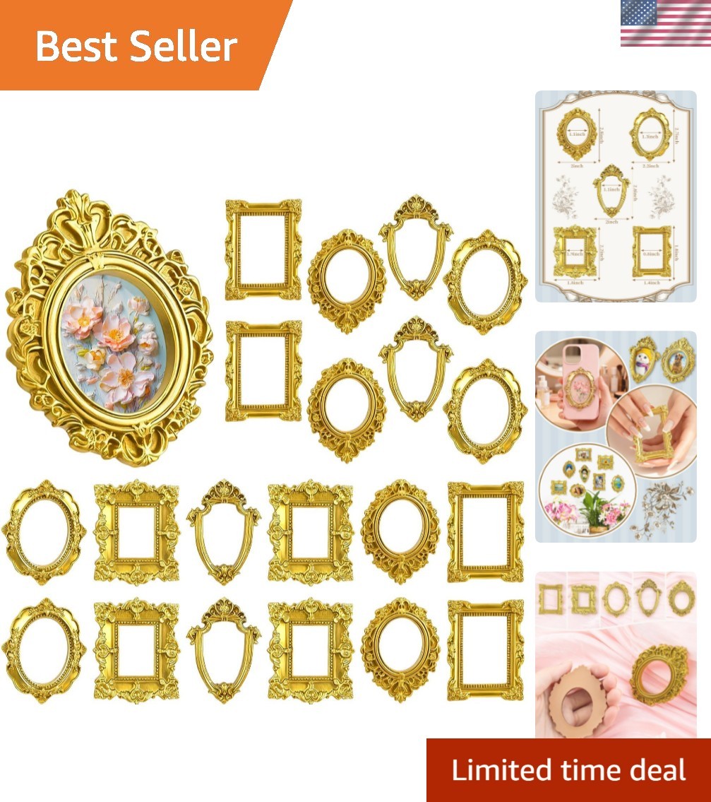 20PCS Mini Antiqu Vintage Resin Picture Frame 20PCS Mini Antiqu Vintage Resin Picture Frame