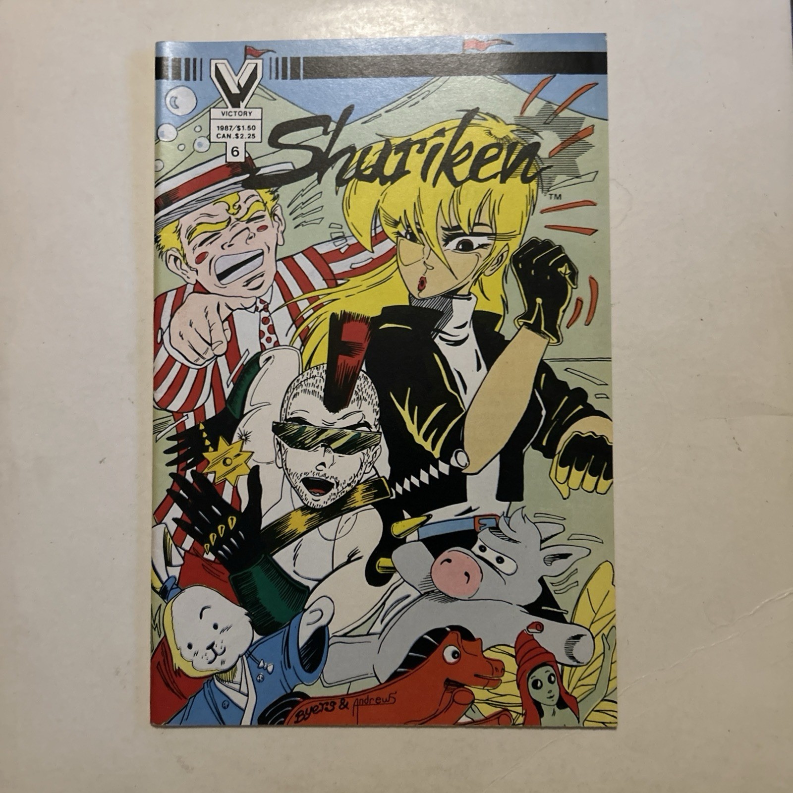 Shuriken Issue #6 VG+ 1987 Victory Comics Reggie Byers Shuriken Issue #6 VG+ 1987 Victory Comics Reggie Byers