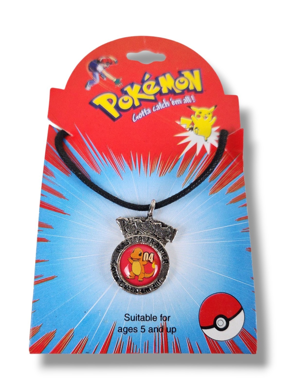 1999 Vintage Pokemon Necklace Charmander  Nintendo