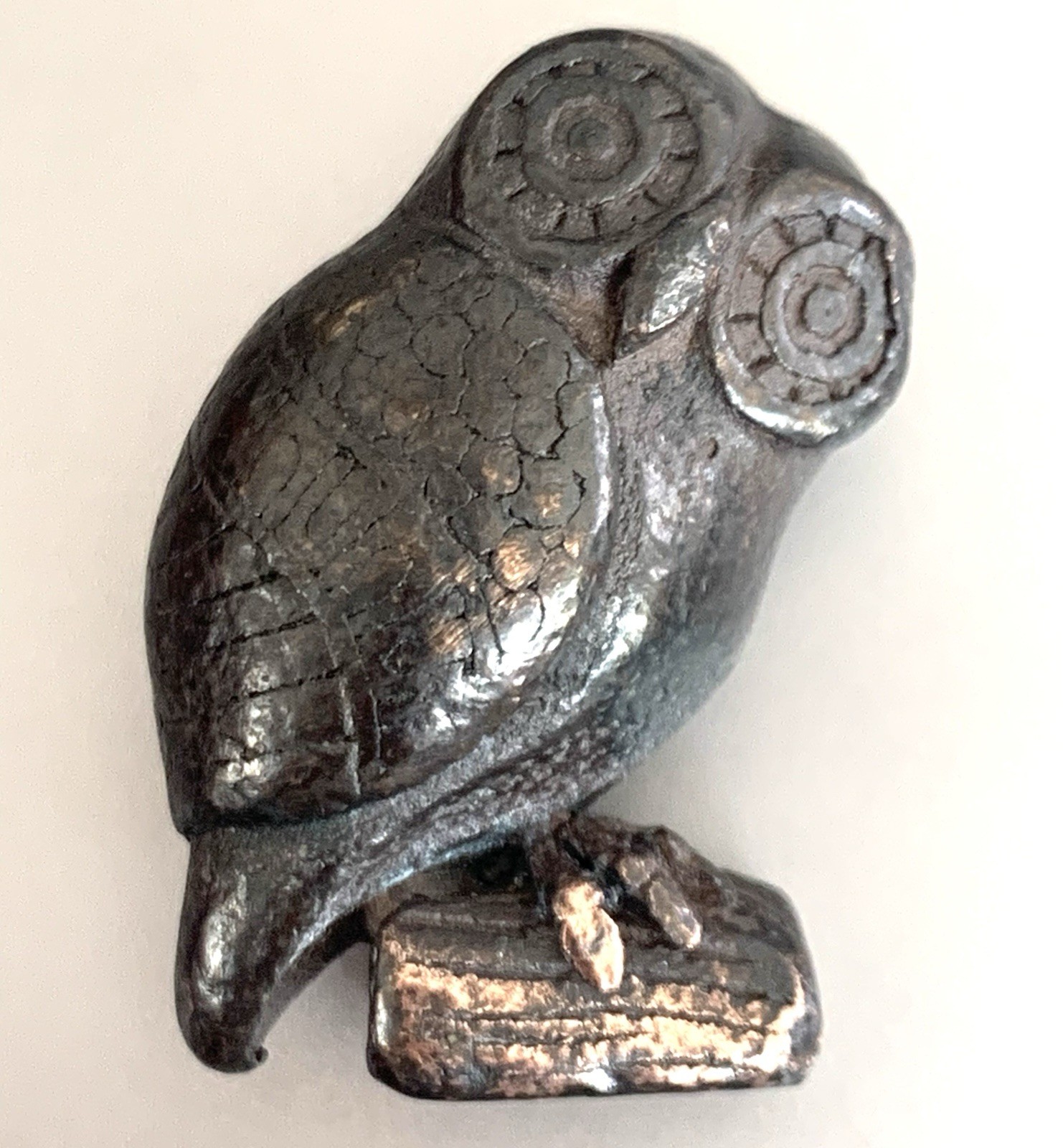 VINTAGE SOLID BRONZE MINERVA OWL OF ATHEN Small Sculpture 1.5” VINTAGE SOLID BRONZE MINERVA OWL OF ATHEN Small Sculpture 1.5”