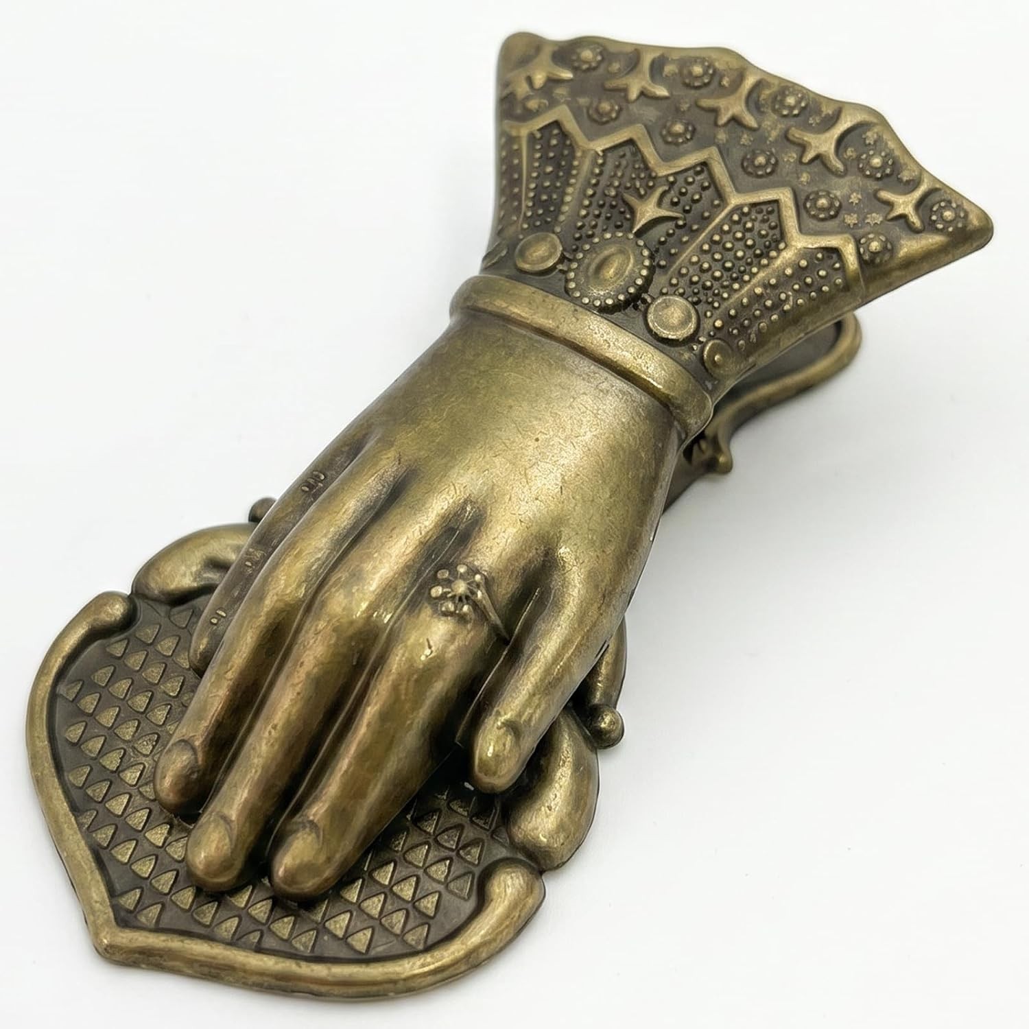 Vintage Lady's Hand Shaped Metal Paper Clip, Journal Clip Planner Book
