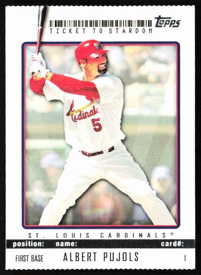 2009 Topps Ticket to Stardom #1 Albert Pujols St. Louis Cardinals