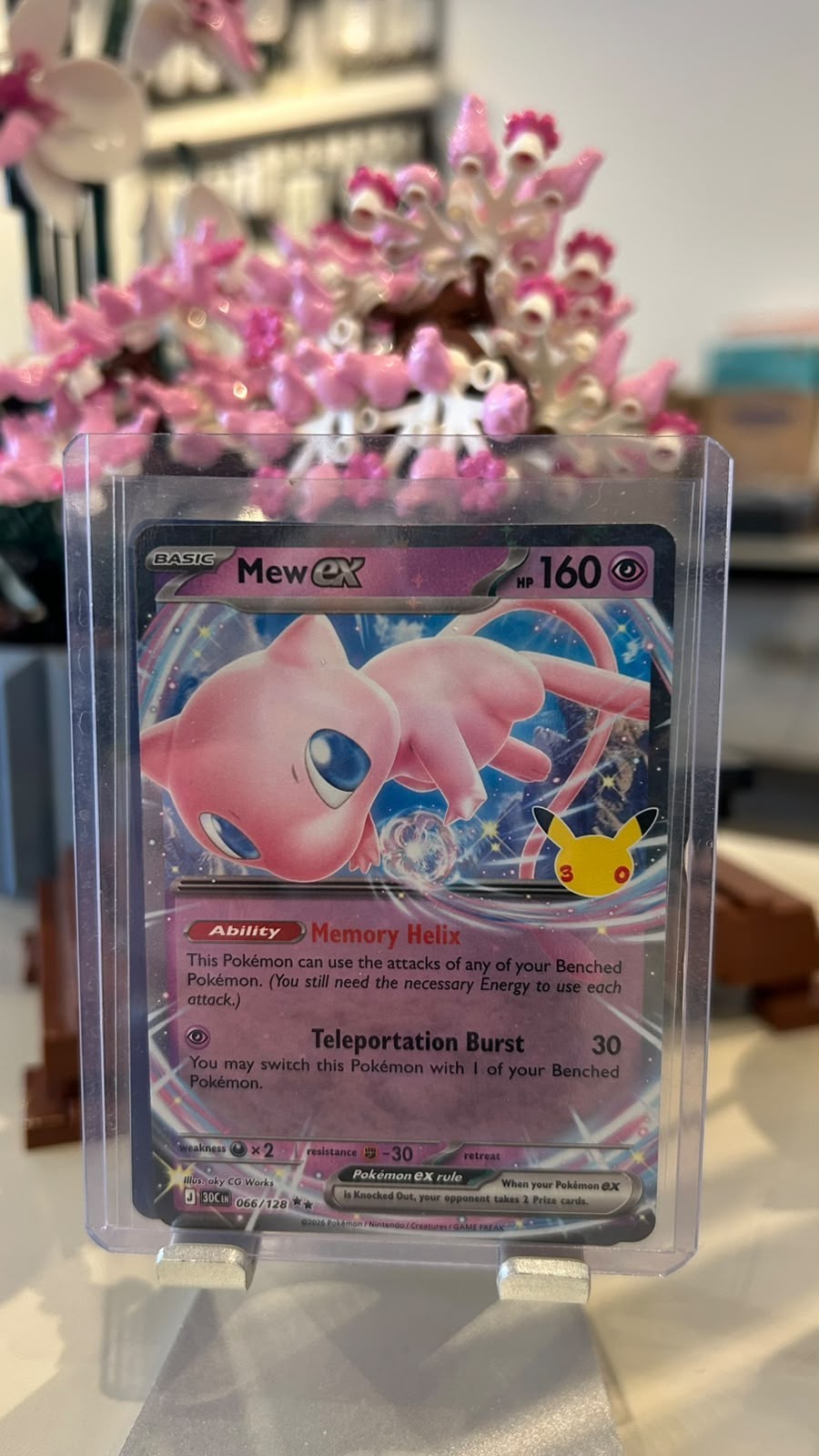 Mew ex 066/128 Double Rare Pokémon 30th Celebration English NM