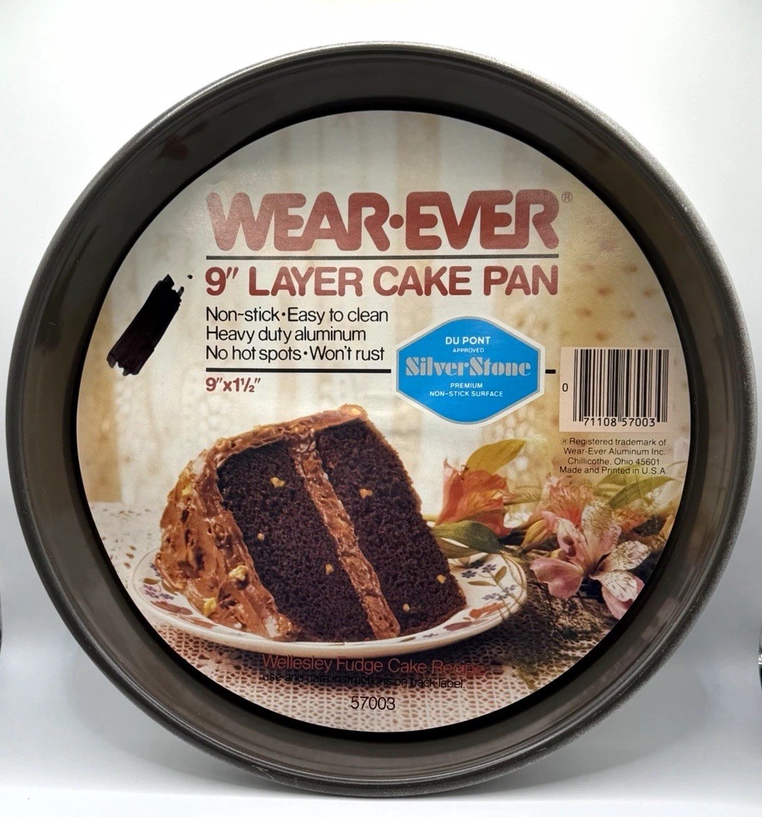 Vintage Wear-Ever 9” Layer Cake Pan Non-Stick Aluminum NEW Made In USA
