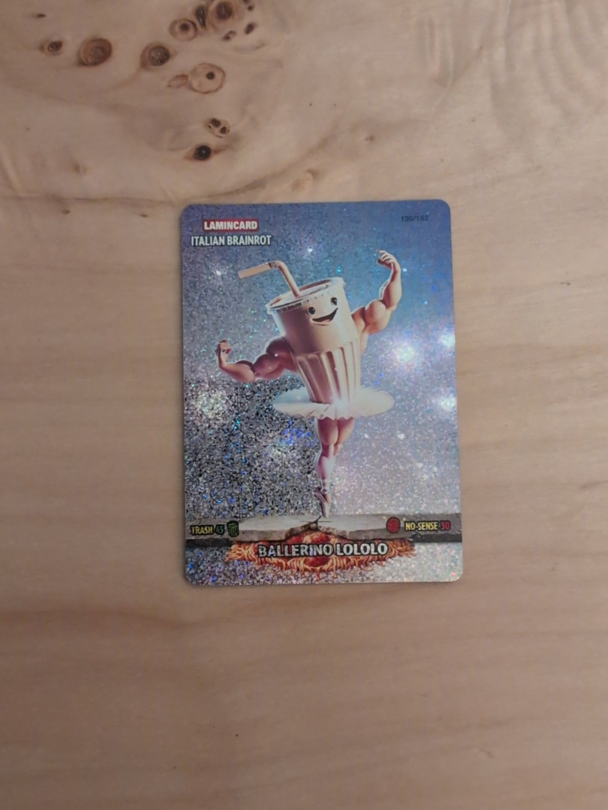 2025 Lamincard Italian Brainrot 1st Edition Ballerino Lololo Sparkle Rare 2025 Lamincard Italian Brainrot 1st Edition Ballerino Lololo Sparkle Rare