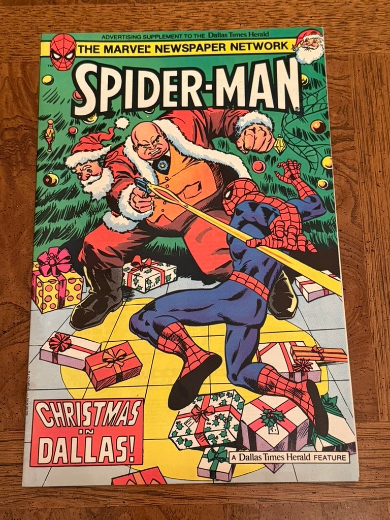Dallas Times Herald Marvel 1983 Spider-Man Christmas In Dallas Comic Book Dallas Times Herald Marvel 1983 Spider-Man Christmas In Dallas Comic Book