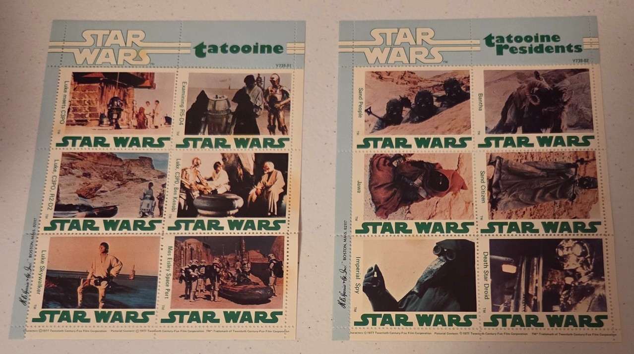 Vintage 1977 Star Wars Commemorative Seals Vintage 1977 Star Wars Commemorative Seals