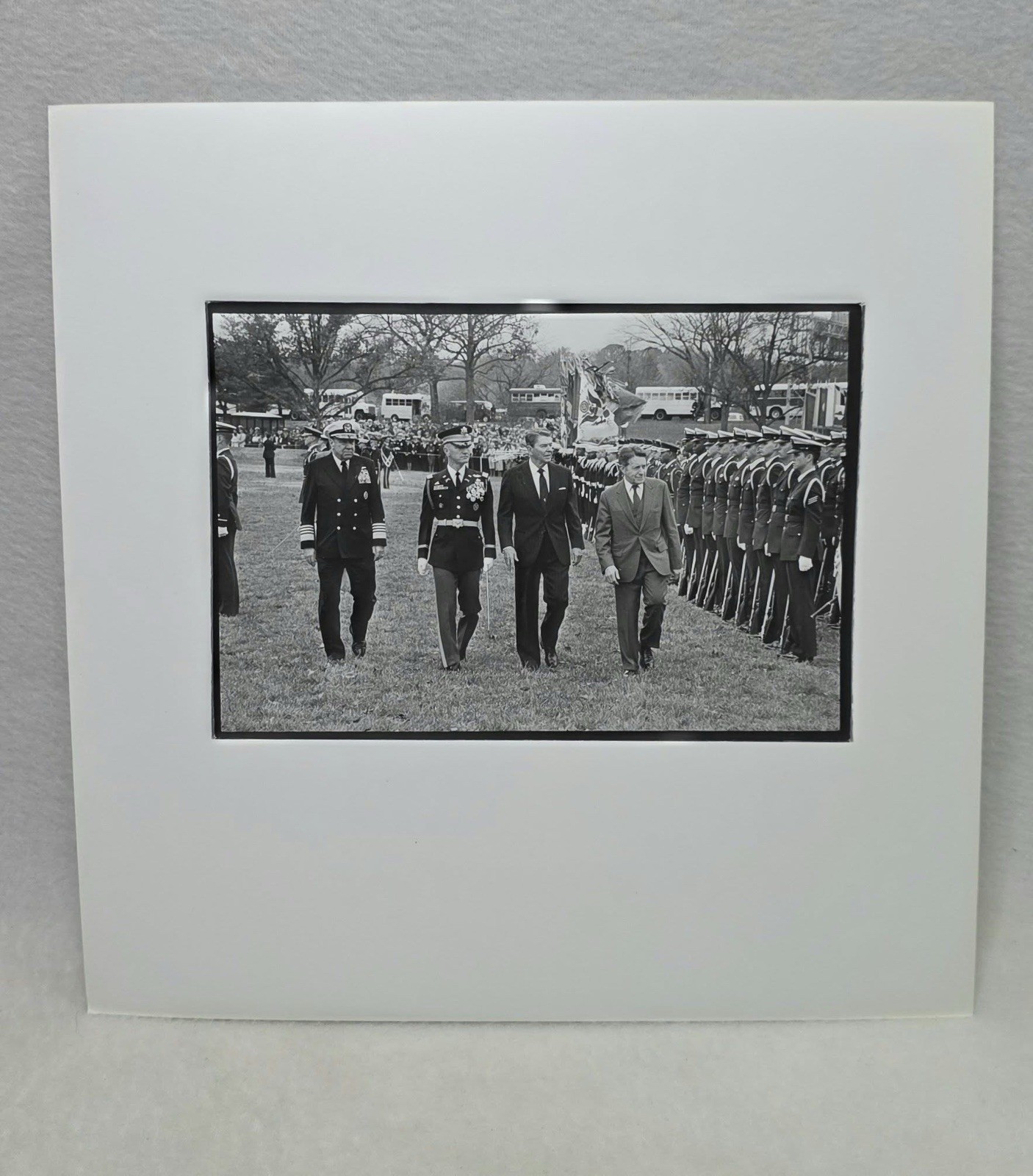 Vtg Ronald Reagan Casper Weinberger Photo Bernie Boston Estate Work Print Kodak
