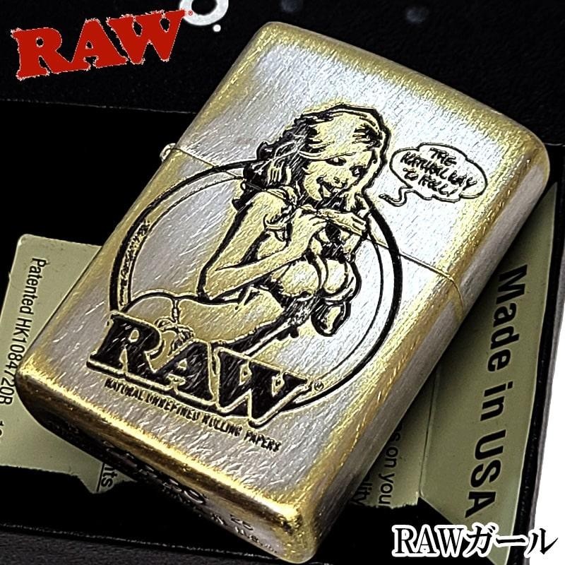 Zippo RAW Girl Antique Vintage Finish/Etched Engraving Lighter Zippo RAW Girl Antique Vintage Finish/Etched Engraving Lighter