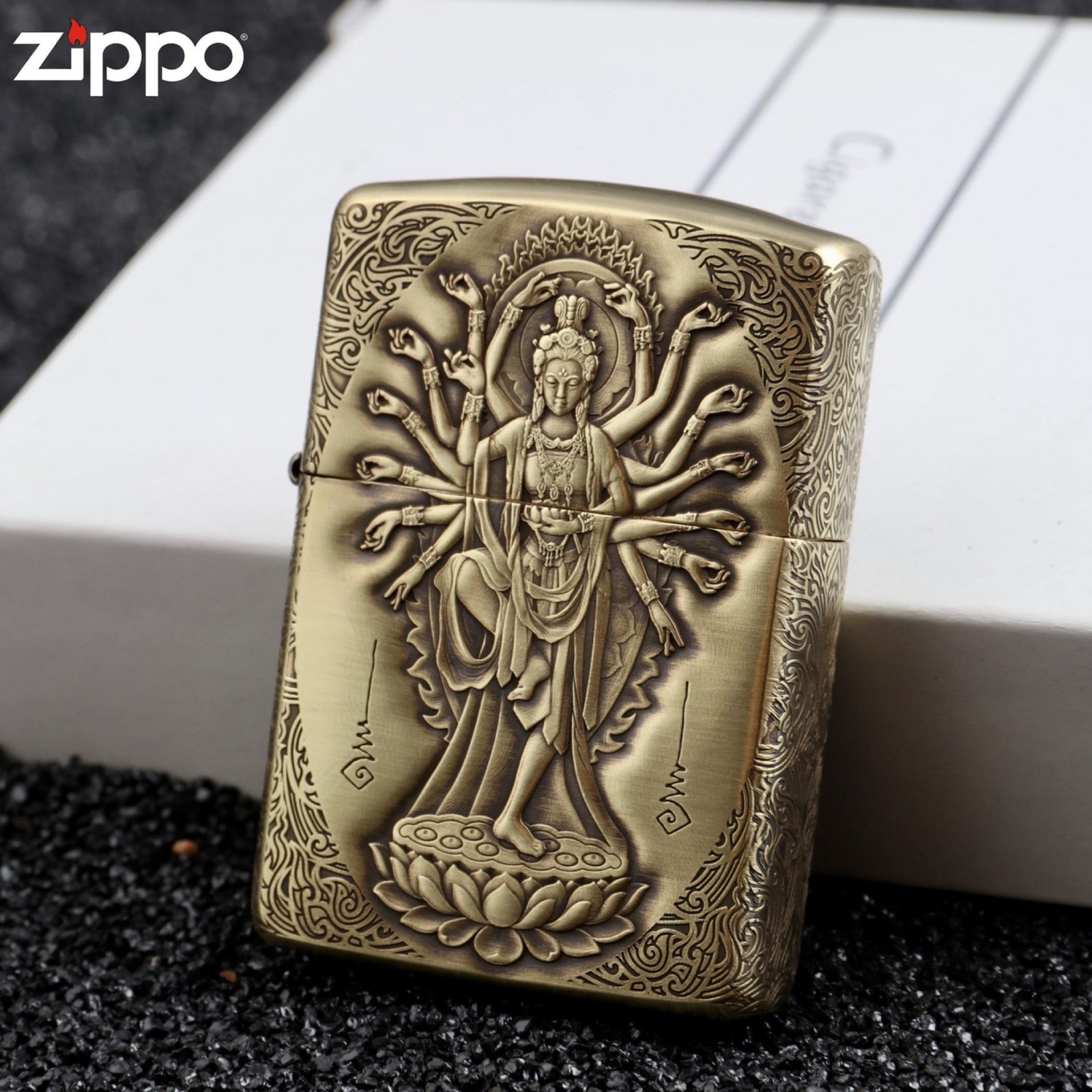 Zippo Lighter 3D Thousand-Hand Guanyin Lighter (CASE ONLY) Zippo Lighter 3D Thousand-Hand Guanyin Lighter (CASE ONLY)