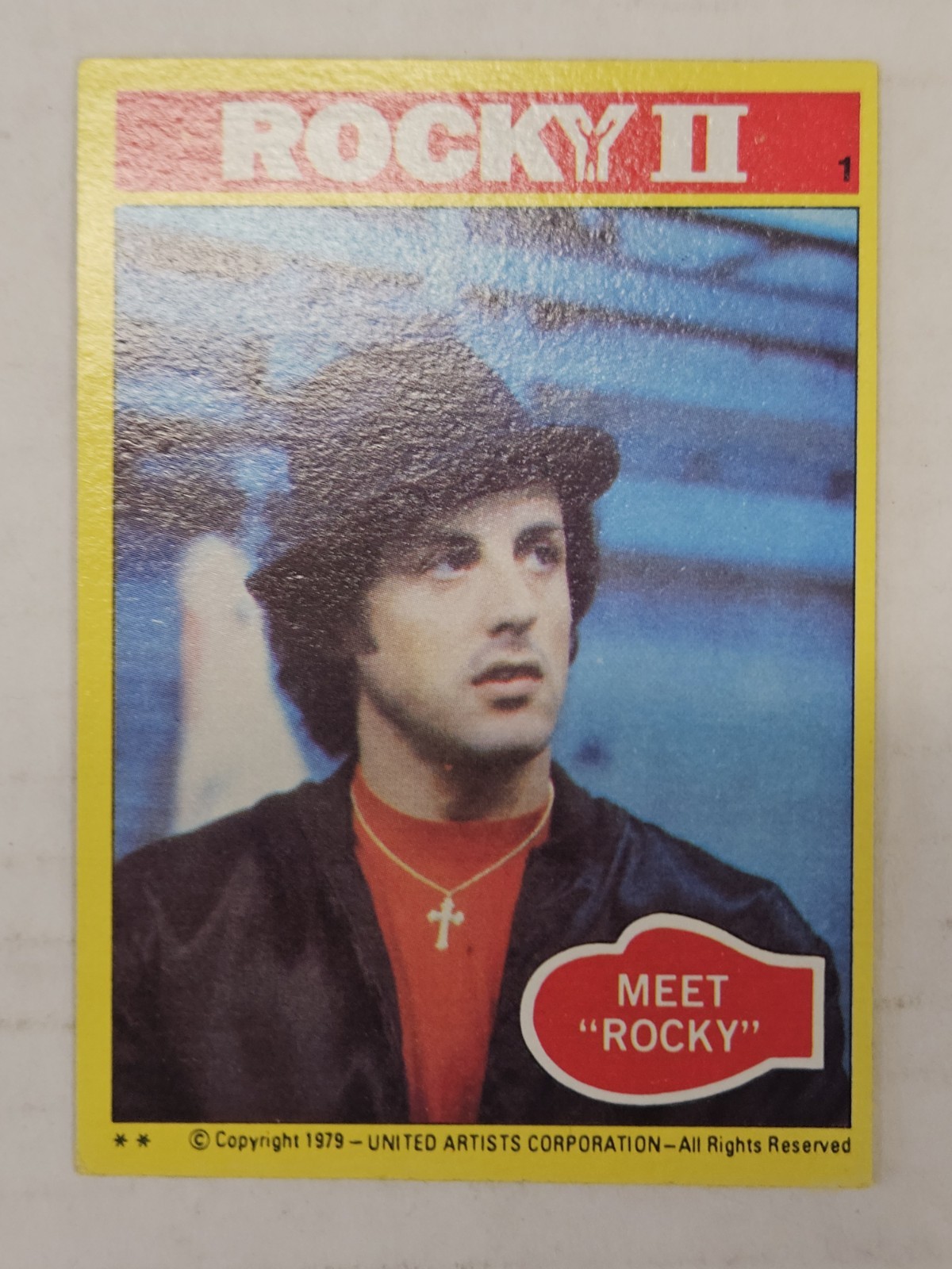 Vintage Topps Rocky Rookie Card Vintage Topps Rocky Rookie Card