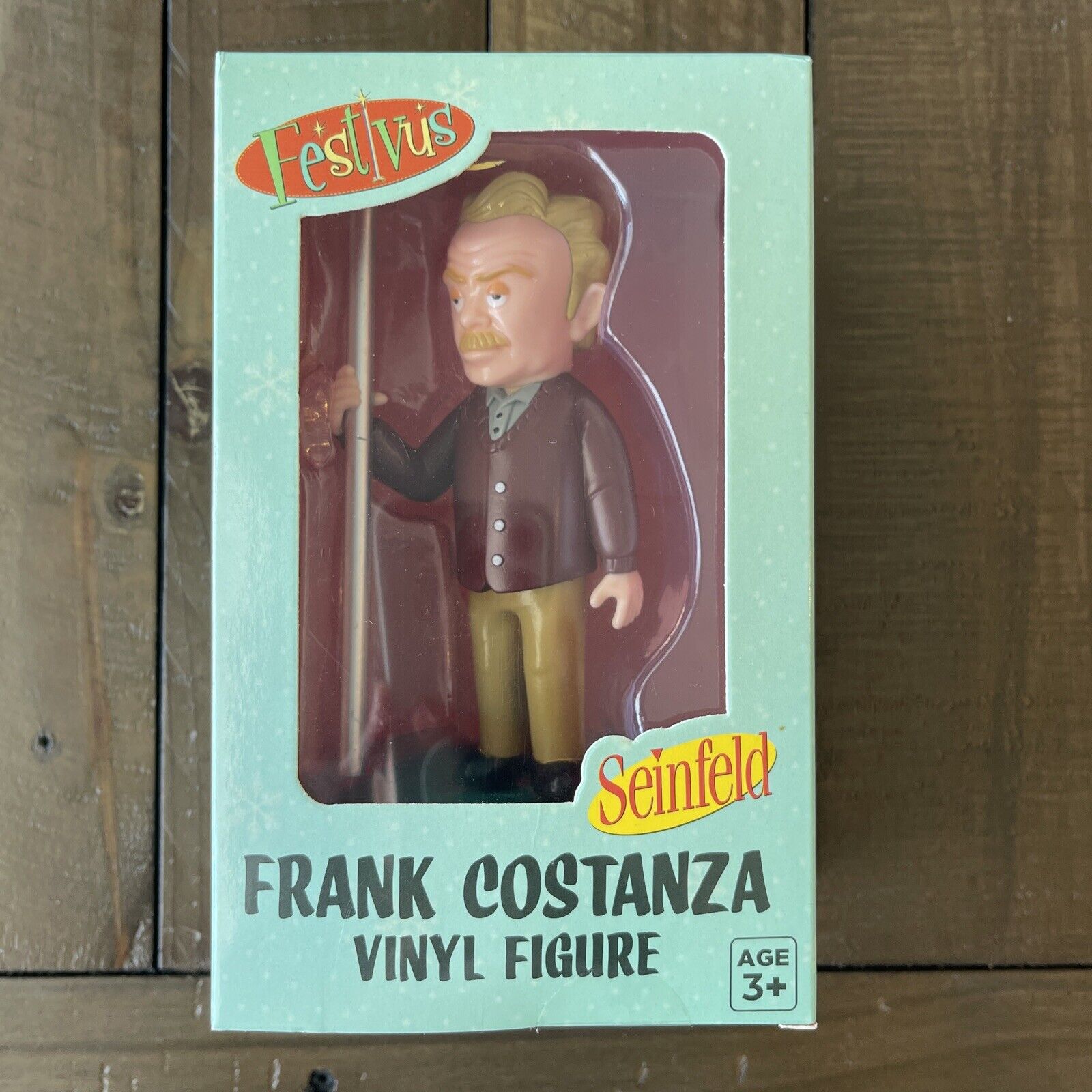 SEINFELD TV Frank Costanza w/ FESTIVUS Pole Collectible Vinyl Figure CultureFly