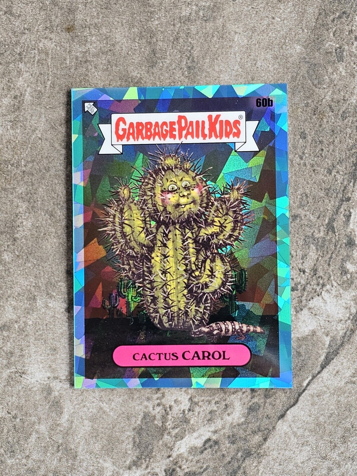 2020 Topps Garbage Pail Kids Sapphire Light Blue #\'d 56/99 Cactus Carol 60b GPK