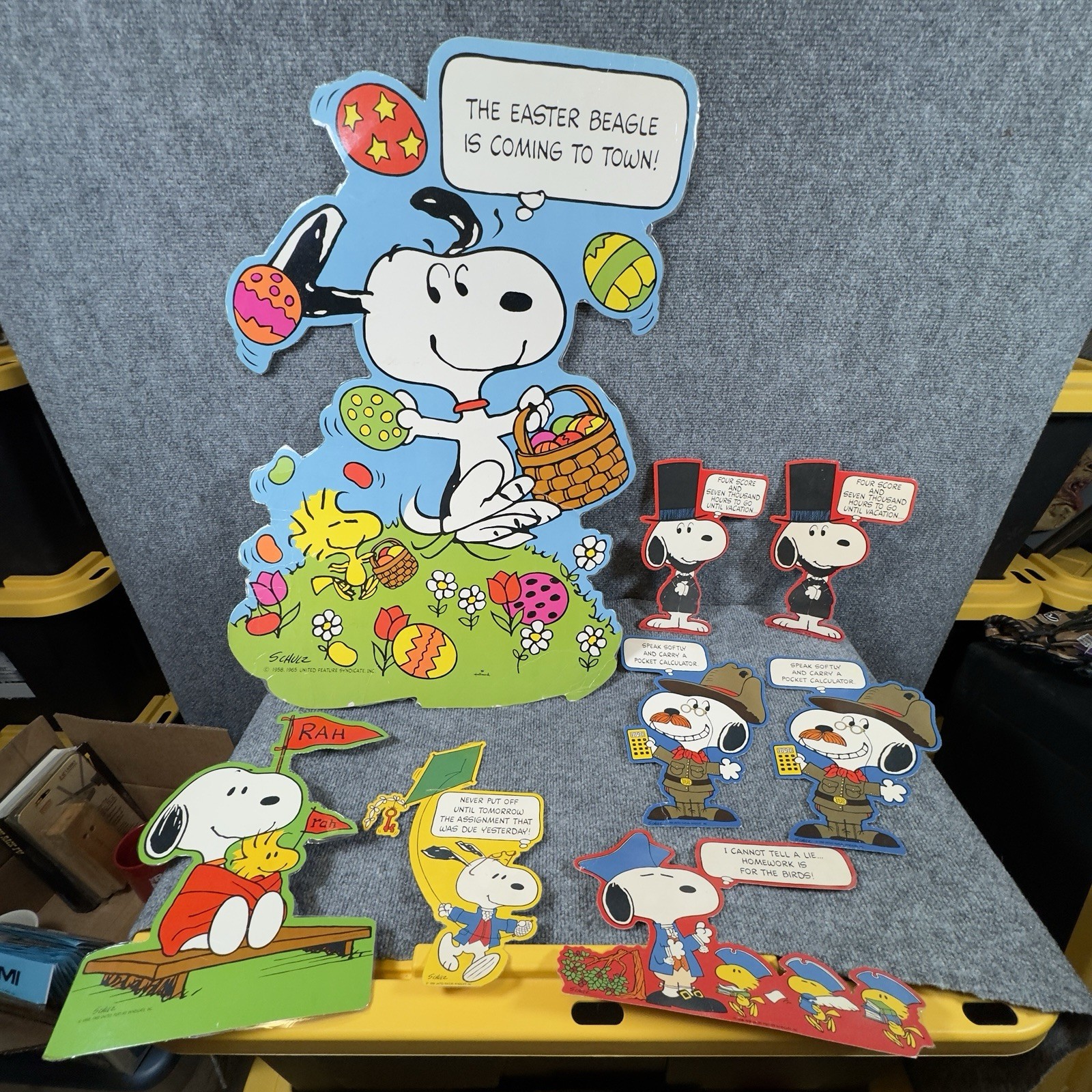 Vintage Hallmark 50s-60s Snoopy Charlie Brown 8 Die Cuts Charles M Schulz Art Vintage Hallmark 50s-60s Snoopy Charlie Brown 8 Die Cuts Charles M Schulz Art