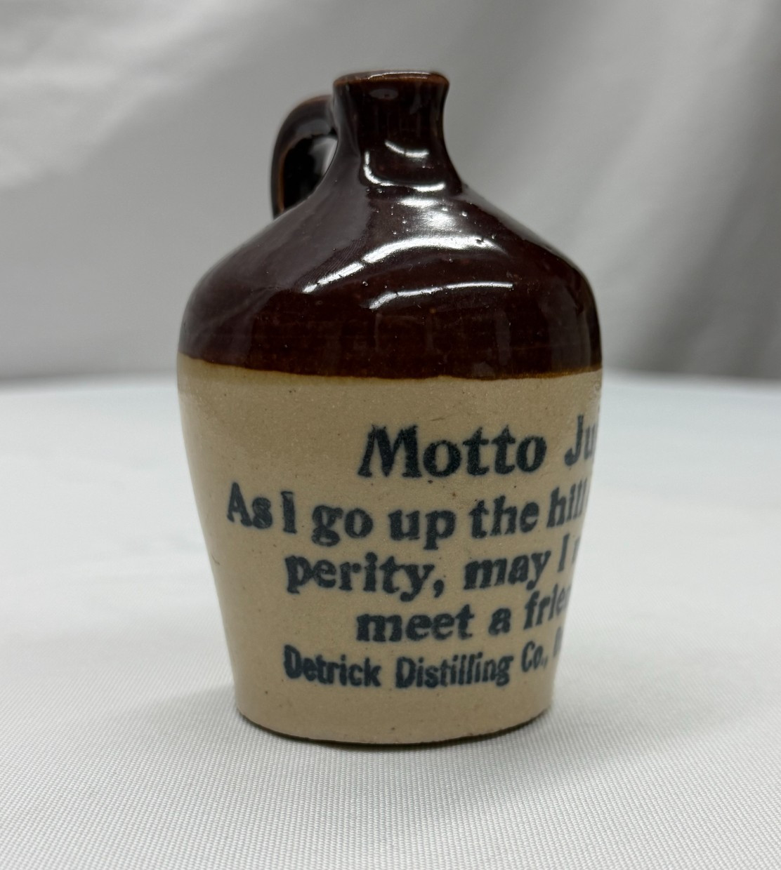 Antique Stoneware Mini Motto Jug - Dayton, Ohio Antique Stoneware Mini Motto Jug - Dayton, Ohio