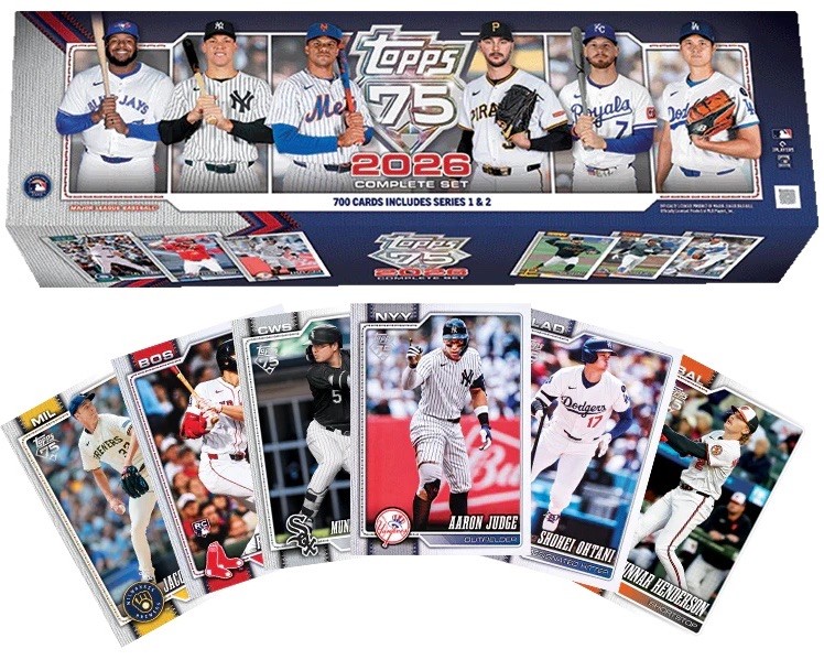 2026 Topps Baseball Complete Factory Set Sealed IN HAND 4 Pack ROOKIES SP EXTRA 2026 Topps Baseball Complete Factory Set Sealed IN HAND 4 Pack ROOKIES SP EXTRA