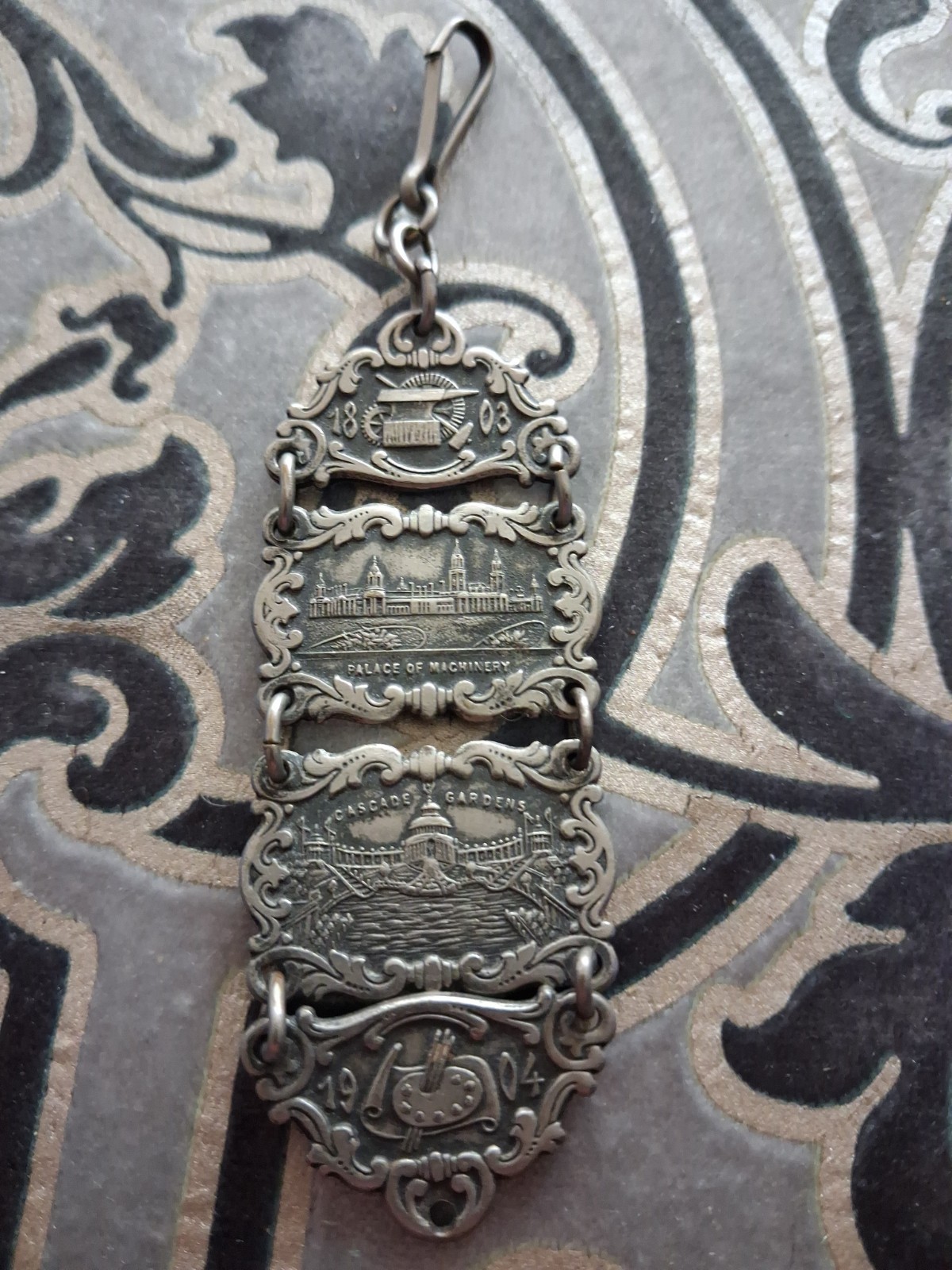 1904 St Louis Worlds Fair Louisiana Purchase Exposition Watch Fob No Coin 1904 St Louis Worlds Fair Louisiana Purchase Exposition Watch Fob No Coin