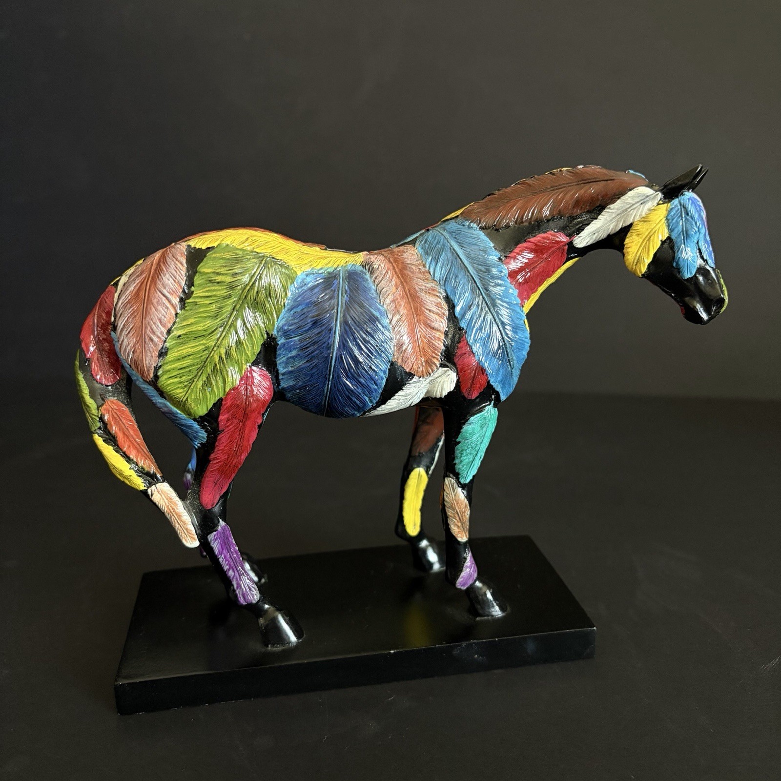 Vintage 2005 Horsefeathers The Trail Of Painted Ponies Figurine No. 12206 Vintage 2005 Horsefeathers The Trail Of Painted Ponies Figurine No. 12206