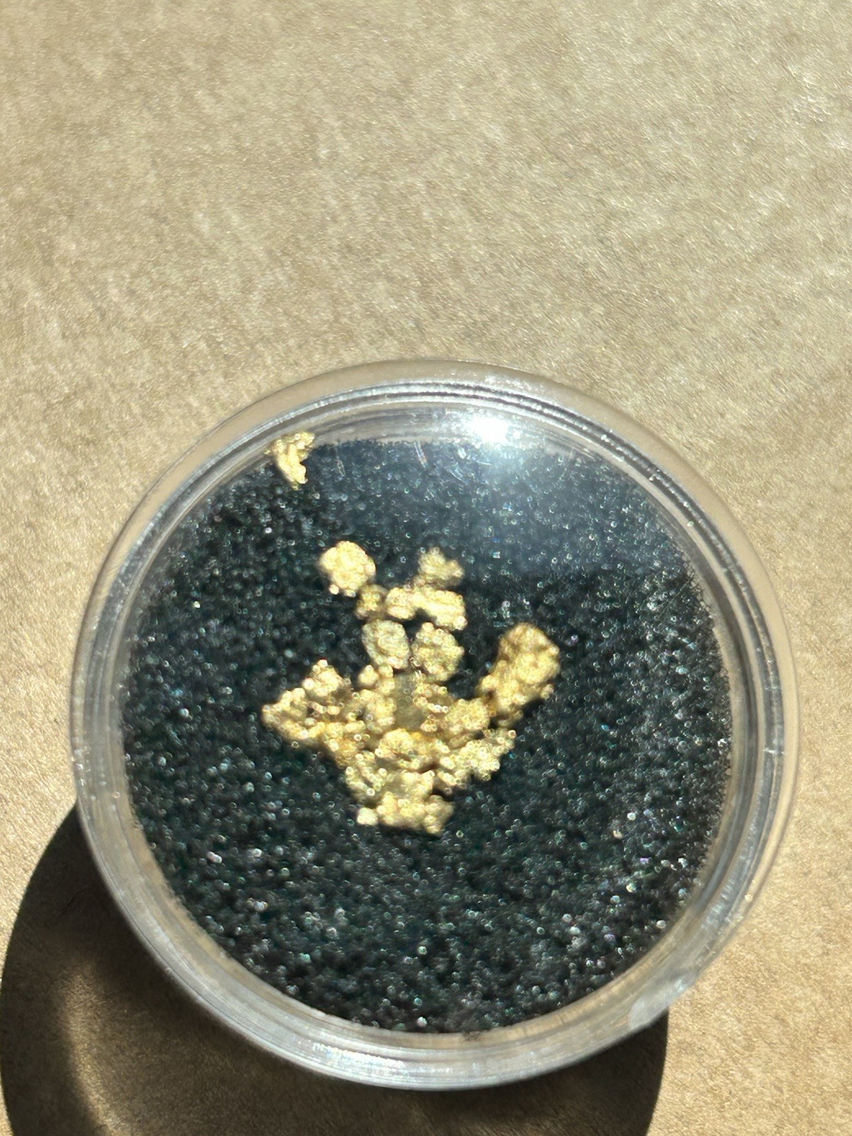 Crystallized Native gold Specimen -Colorado, USA-0.506 Grams/Crystal Cluster Crystallized Native gold Specimen -Colorado, USA-0.506 Grams/Crystal Cluster