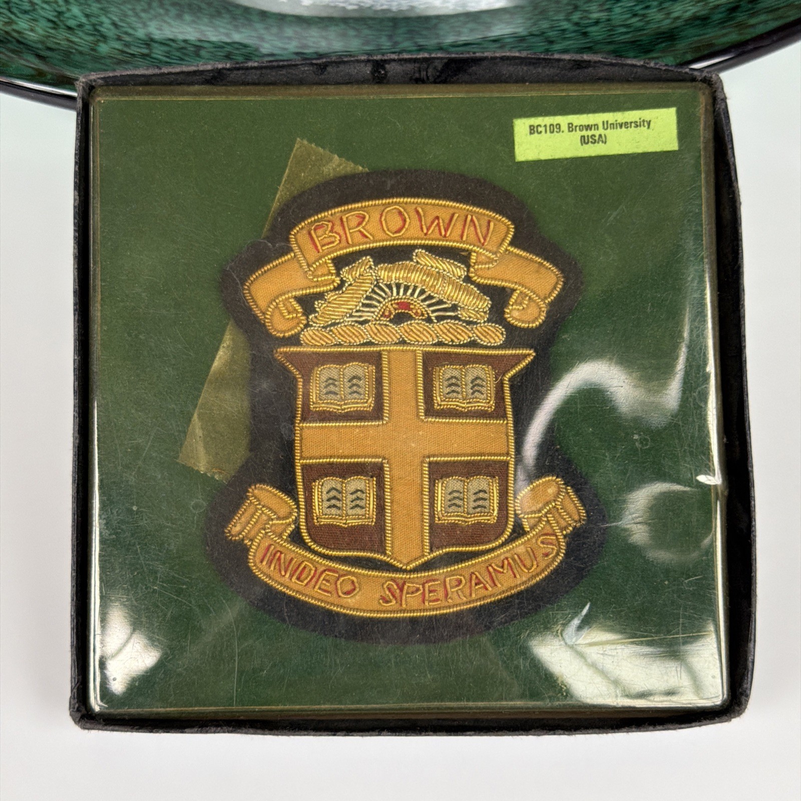 Vintage Brown University Bullion Blazer Patch NEW Dead Stock