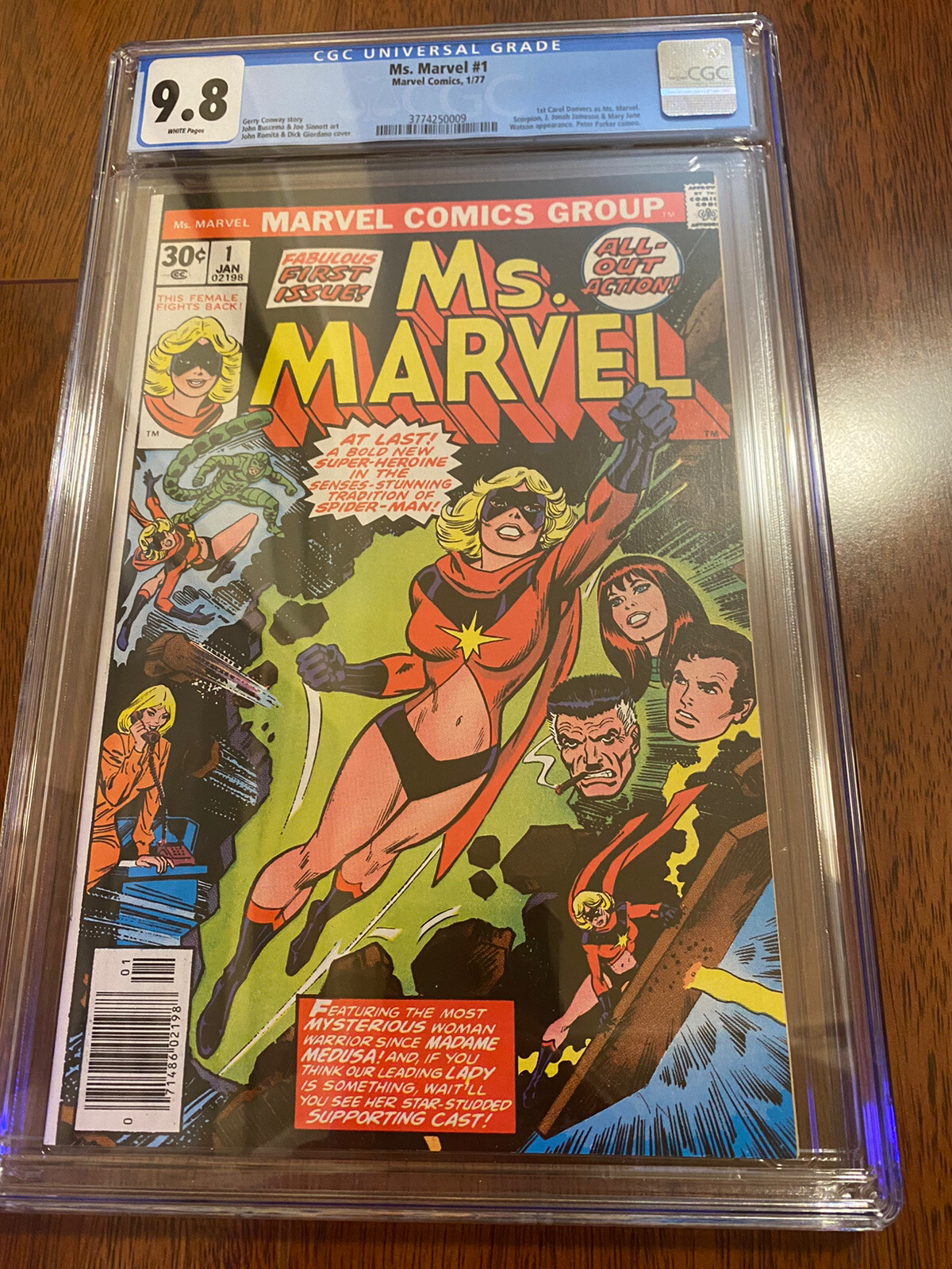 Ms Marvel 1 Marvel 1977 CGC 98 1st Appearance of Ms Marvel Carol Danver G1N Ms Marvel 1 Marvel 1977 CGC 98 1st Appearance of Ms Marvel Carol Danver G1N