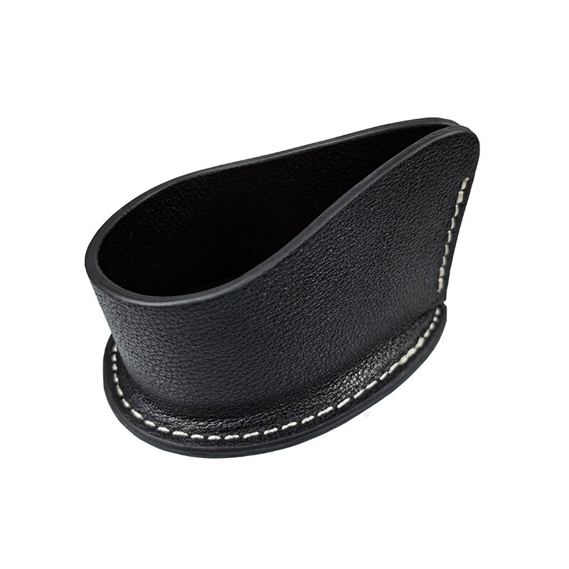 Random Portable Black Leather Single Seat Pipe Display Stand Smoking Pipe Stand Random Portable Black Leather Single Seat Pipe Display Stand Smoking Pipe Stand