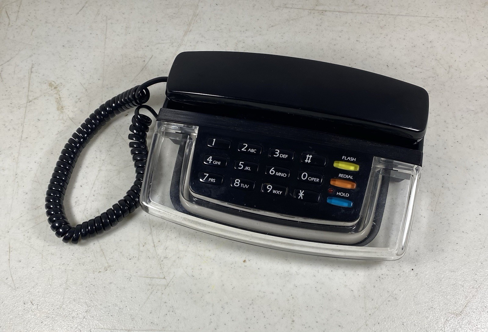 Vtg 80s RadioShack Krystalite Pink Neon Phone 43-809 No Power Cord *PLEASE READ* Vtg 80s RadioShack Krystalite Pink Neon Phone 43-809 No Power Cord *PLEASE READ*