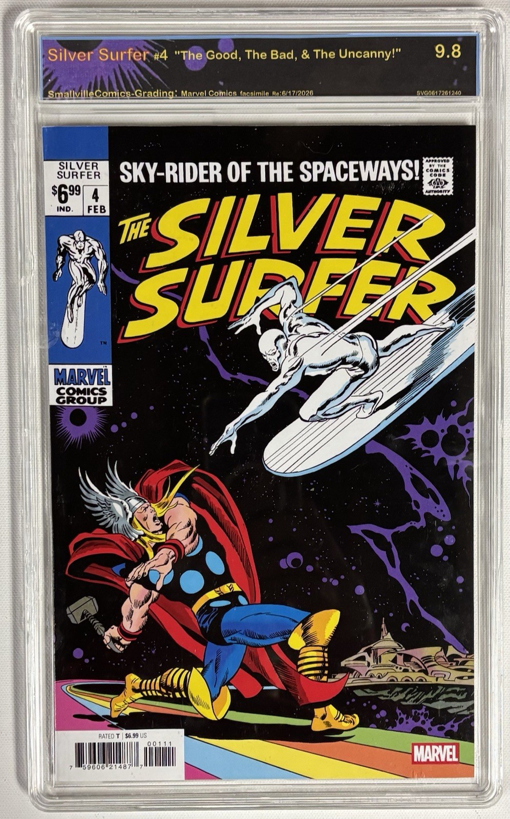 Silver Surfer #4 Graded 9.8 Facsimile. ππ€© Silver Surfer #4 Graded 9.8 Facsimile. ππ€©