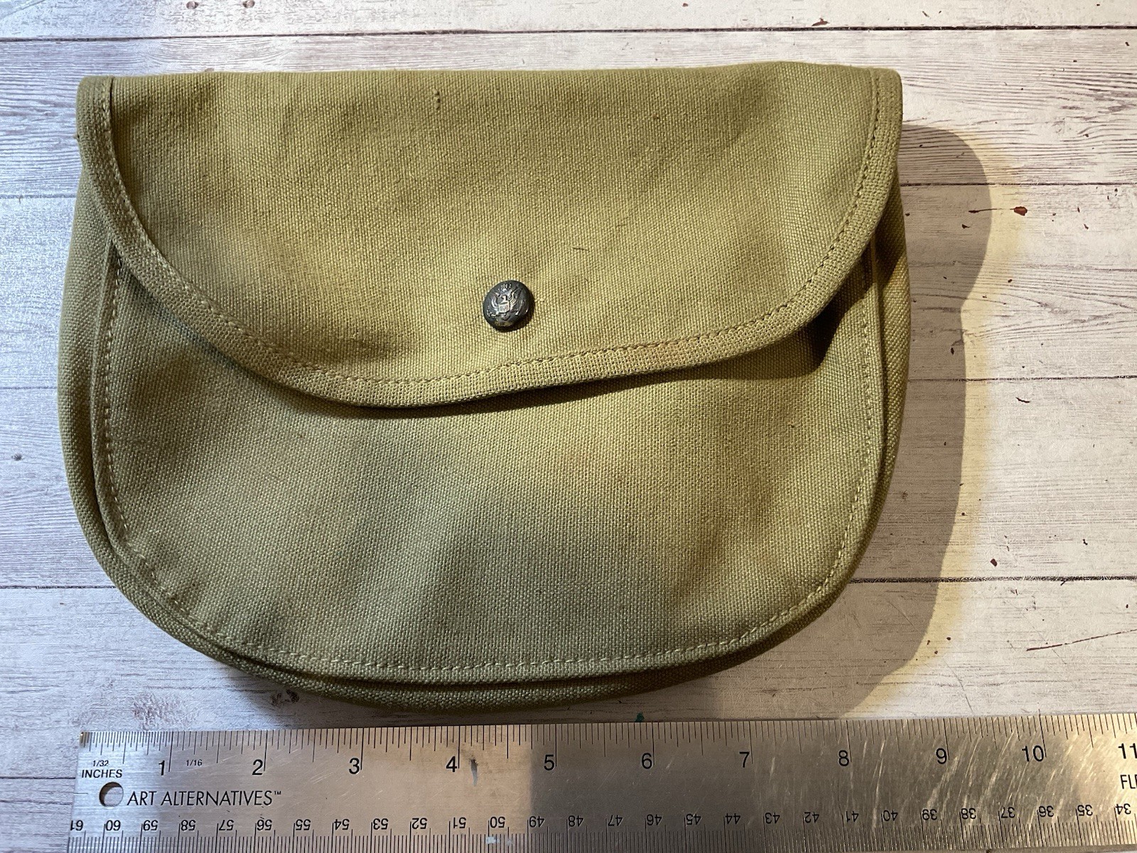 ORIGINAL PRE WWI RARE M1910 EAGLE SNAP MEAT CAN POUCH - SUPER CLEAN - NAMED ORIGINAL PRE WWI RARE M1910 EAGLE SNAP MEAT CAN POUCH - SUPER CLEAN - NAMED