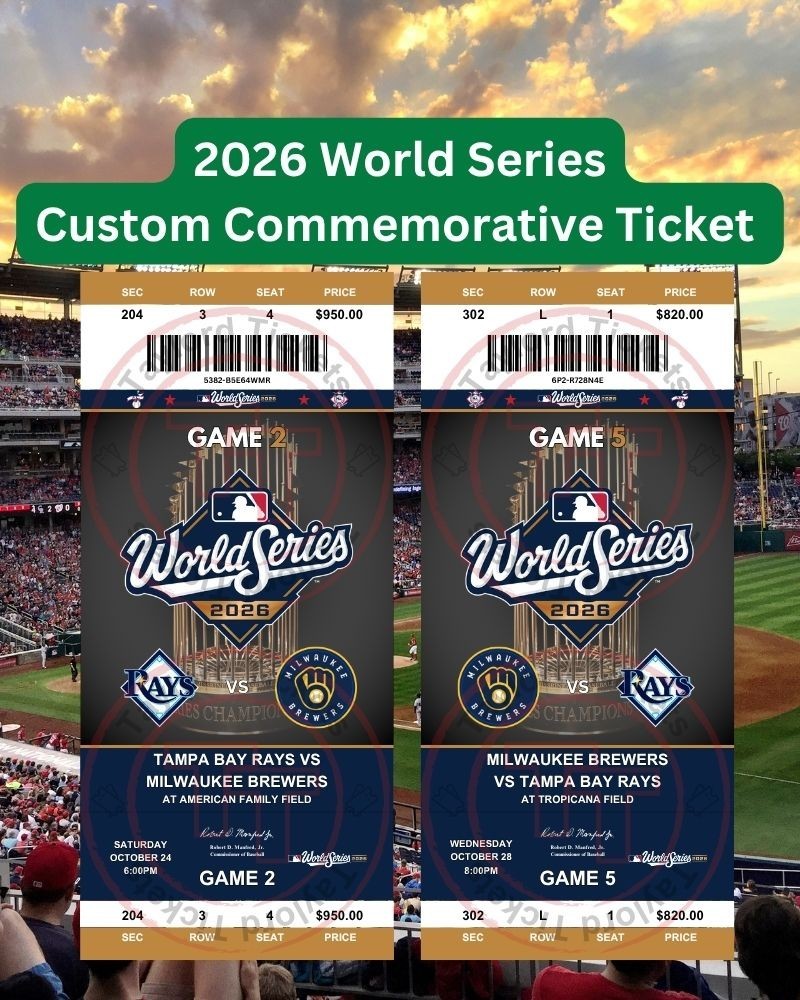 2026 World Series Custom Commemorative Ticket *Made for Any Game*