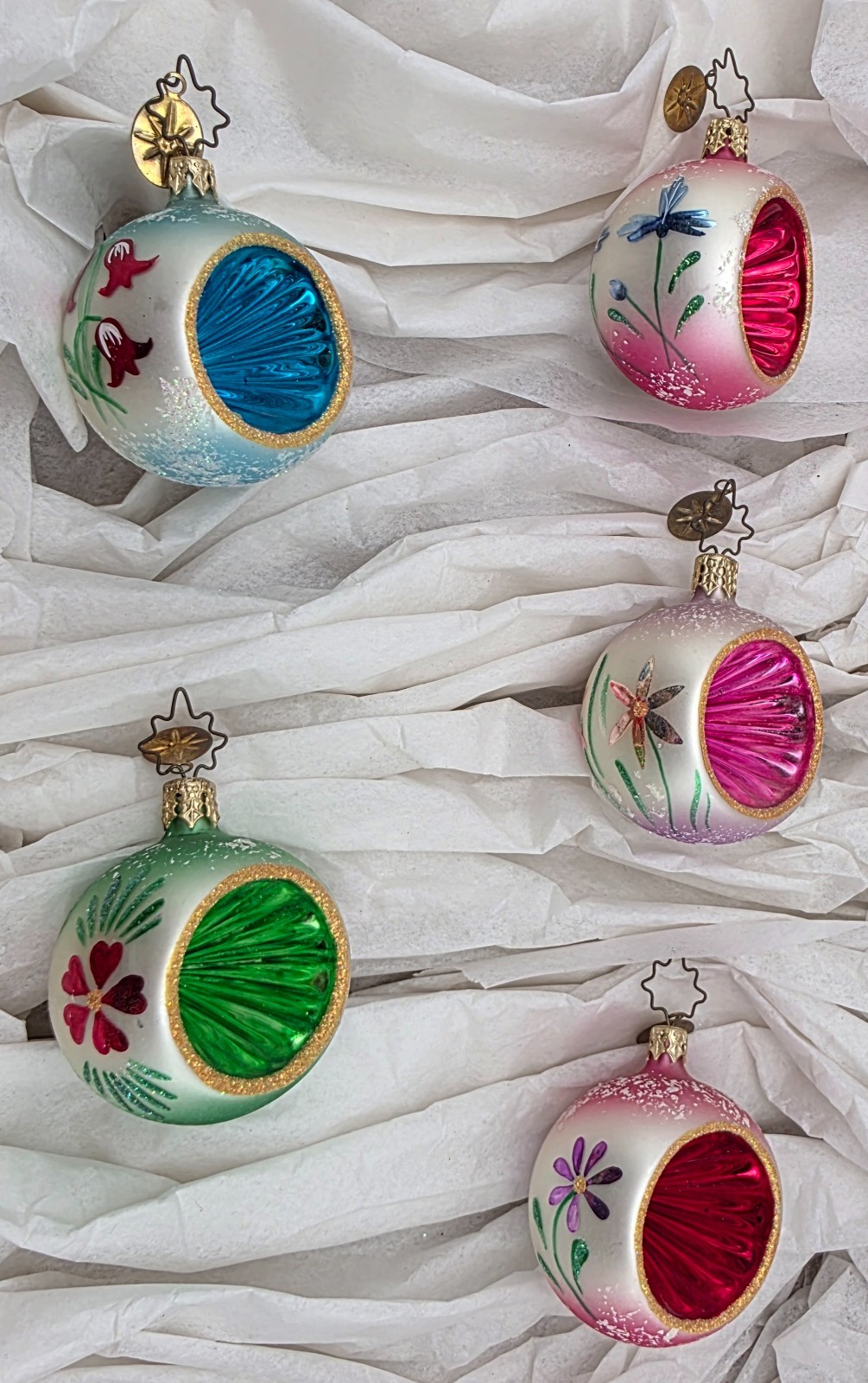 Christopher Radko Fantasia Meadow Brook Christmas Ornaments Lot of 5 No Box Christopher Radko Fantasia Meadow Brook Christmas Ornaments Lot of 5 No Box