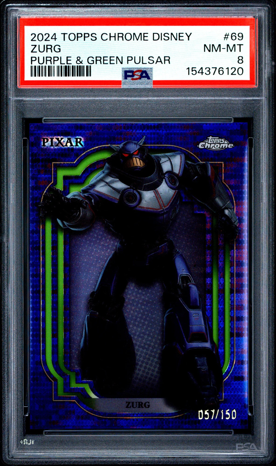 2024 Topps Chrome Disney Zurg /150 #69 PSA 8 2024 Topps Chrome Disney Zurg /150 #69 PSA 8