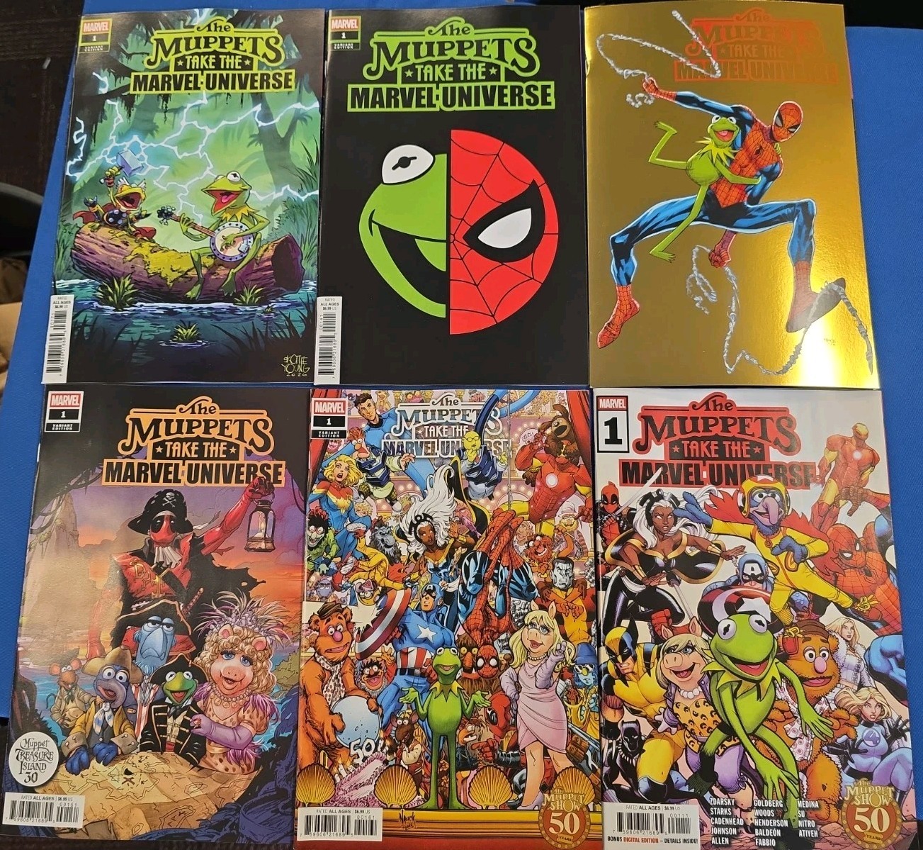 Muppets Take The Marvel Universe #1 6 Cover Set Humberto Ramos Etc Muppets Take The Marvel Universe #1 6 Cover Set Humberto Ramos Etc