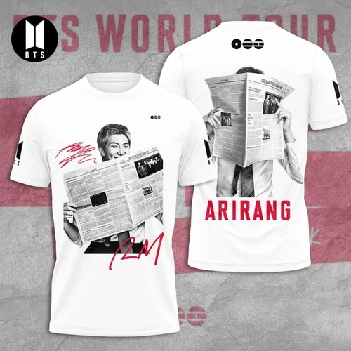 BTS World Tour 2026 ARIRANG x RM AOP T-Shirt 3D T-Shirt NP409