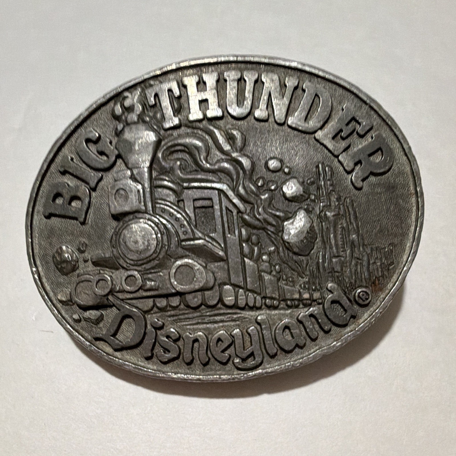 Walt Disney Productions Disneyland Big Thunder Mountain Railroad Belt Buckle