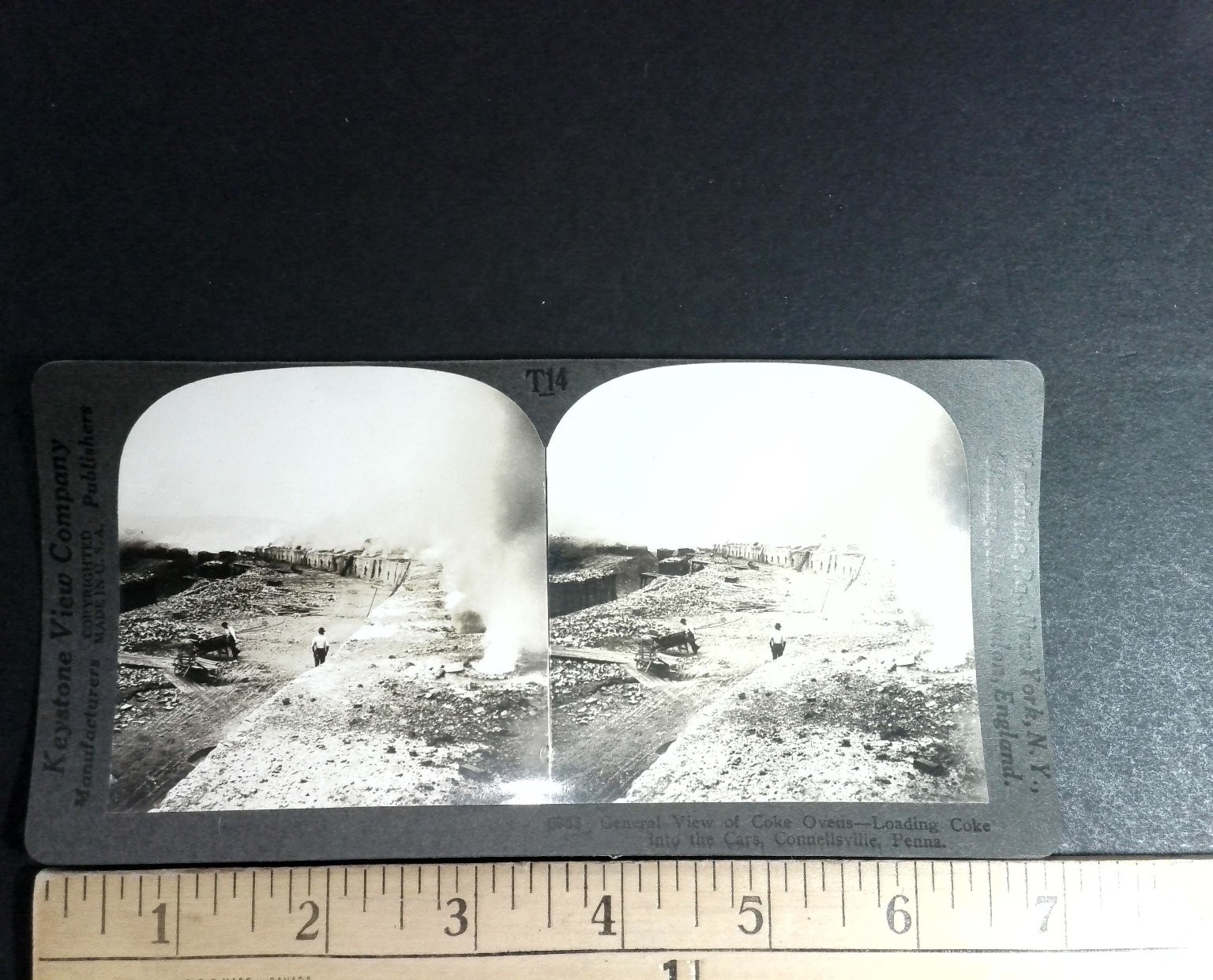 Coke Ovens Stereoview Keystone View Co. 1915 Connellsville Penna Industrial Coke Ovens Stereoview Keystone View Co. 1915 Connellsville Penna Industrial