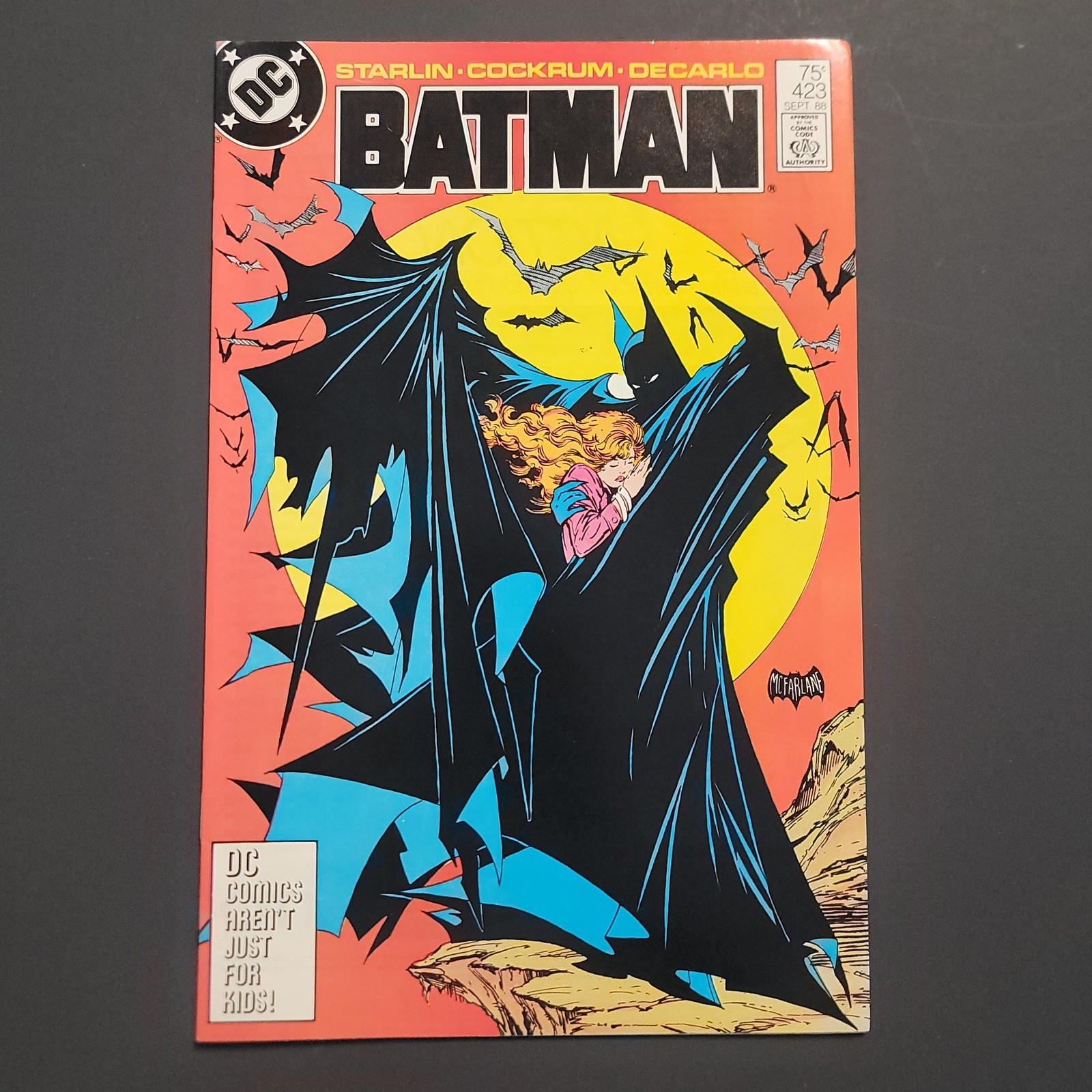DC Batman #423 (1988) Todd McFarlane Iconic Cover Art 3rd Print Copper Age DC Batman #423 (1988) Todd McFarlane Iconic Cover Art 3rd Print Copper Age
