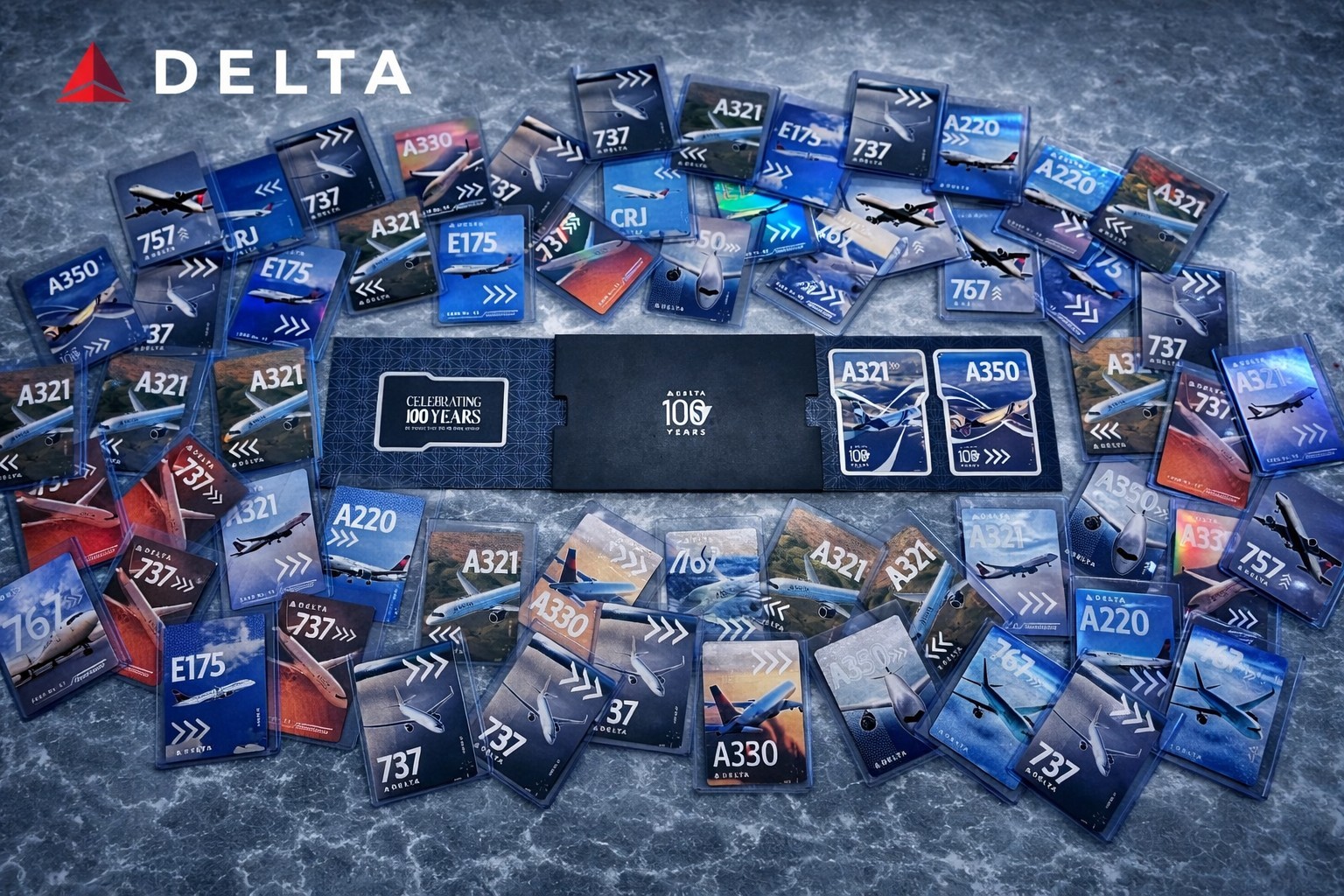 π₯2025 Limited Edition Delta 100 Years Anniversary Set A321 & A350 Trading Cards π₯2025 Limited Edition Delta 100 Years Anniversary Set A321 & A350 Trading Cards