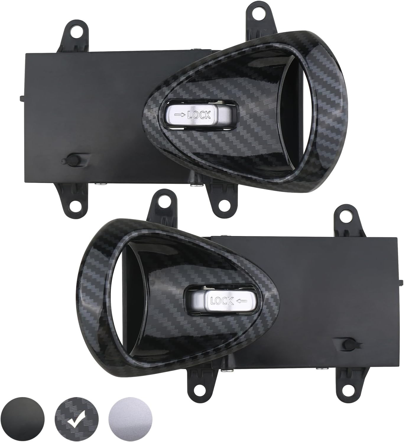 Interior Door Handle (Carbon Fiber) Compatible with Nissan 350Z 2003 2004 2005 2