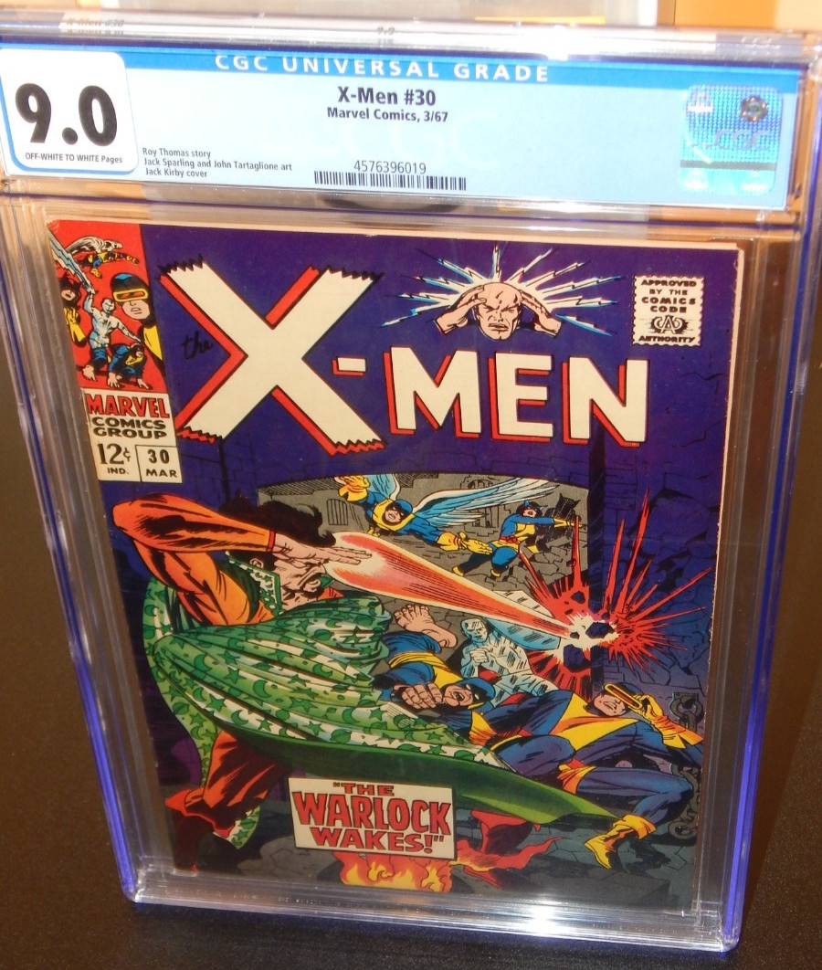 X-MEN #30 3/67 CGC 9.0 Marvel Comics The Warlock Wakes Stan Lee Thomas Kirby X-MEN #30 3/67 CGC 9.0 Marvel Comics The Warlock Wakes Stan Lee Thomas Kirby