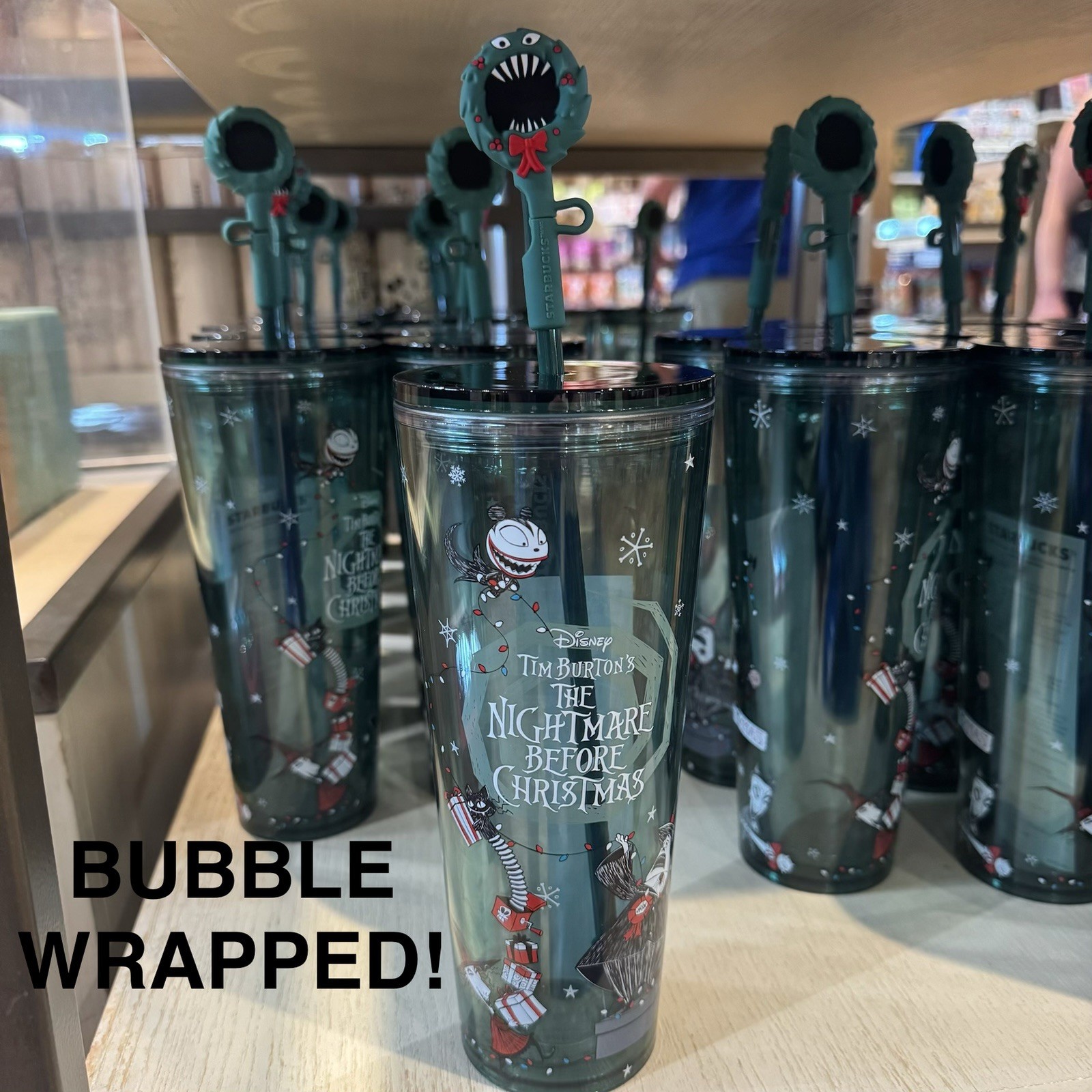 2026 Disney Parks Starbucks Nightmare Before Christmas 24oz Tumbler BUBBLE WRAP 2026 Disney Parks Starbucks Nightmare Before Christmas 24oz Tumbler BUBBLE WRAP