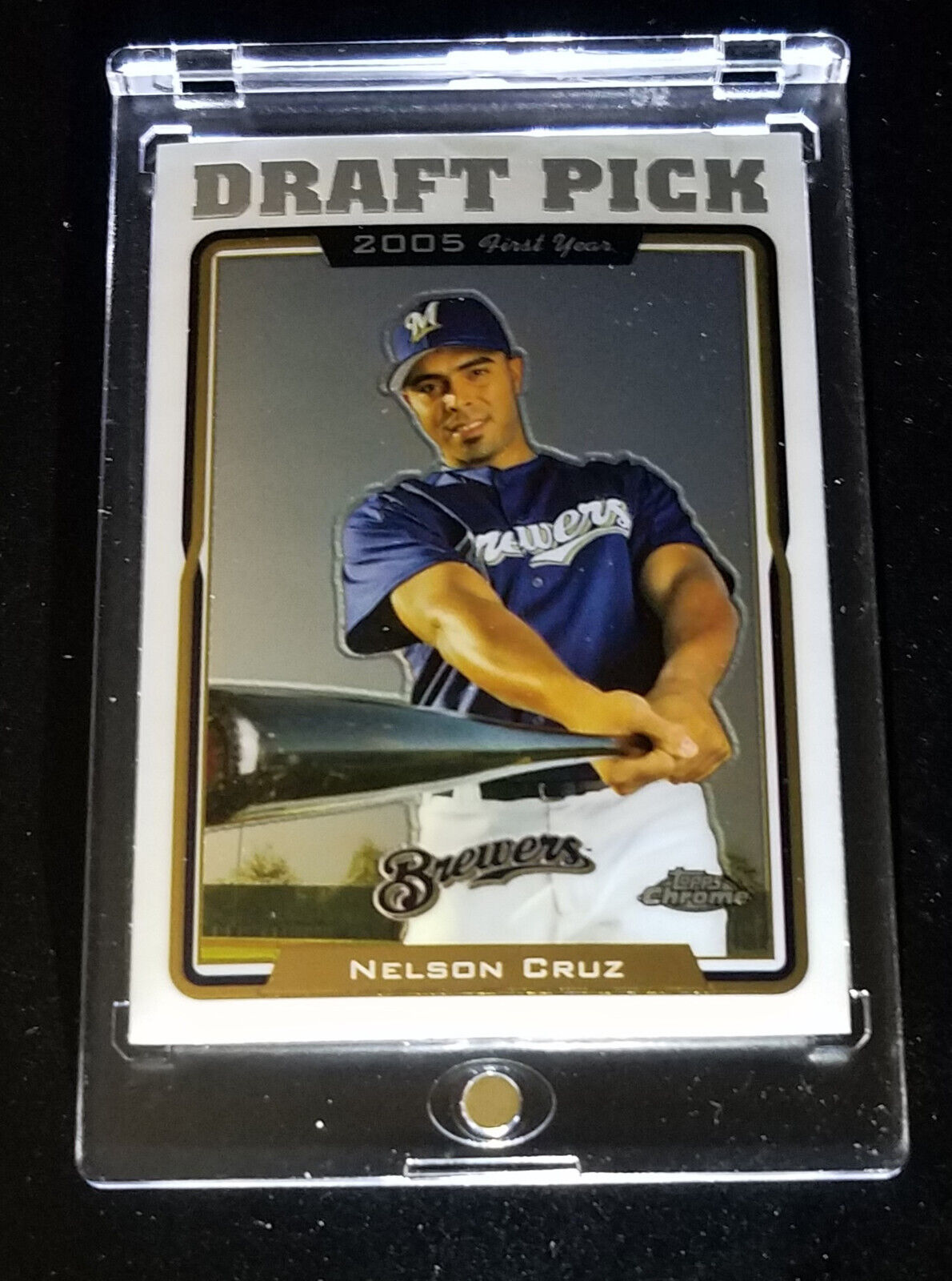 2005 Topps Chrome Update Nelson Cruz RC Draft Pick UH210 FY Clean Surface