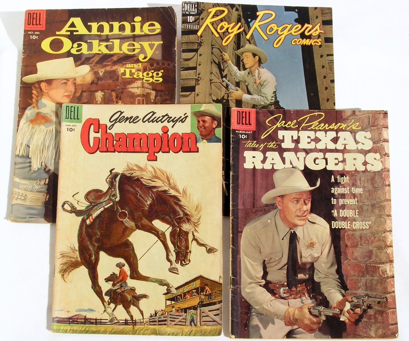 Vintage 1950\'s Cowboy Western Comic Books (4) Roy Rogers Annie Oakley Gene Autry Vintage 1950\'s Cowboy Western Comic Books (4) Roy Rogers Annie Oakley Gene Autry