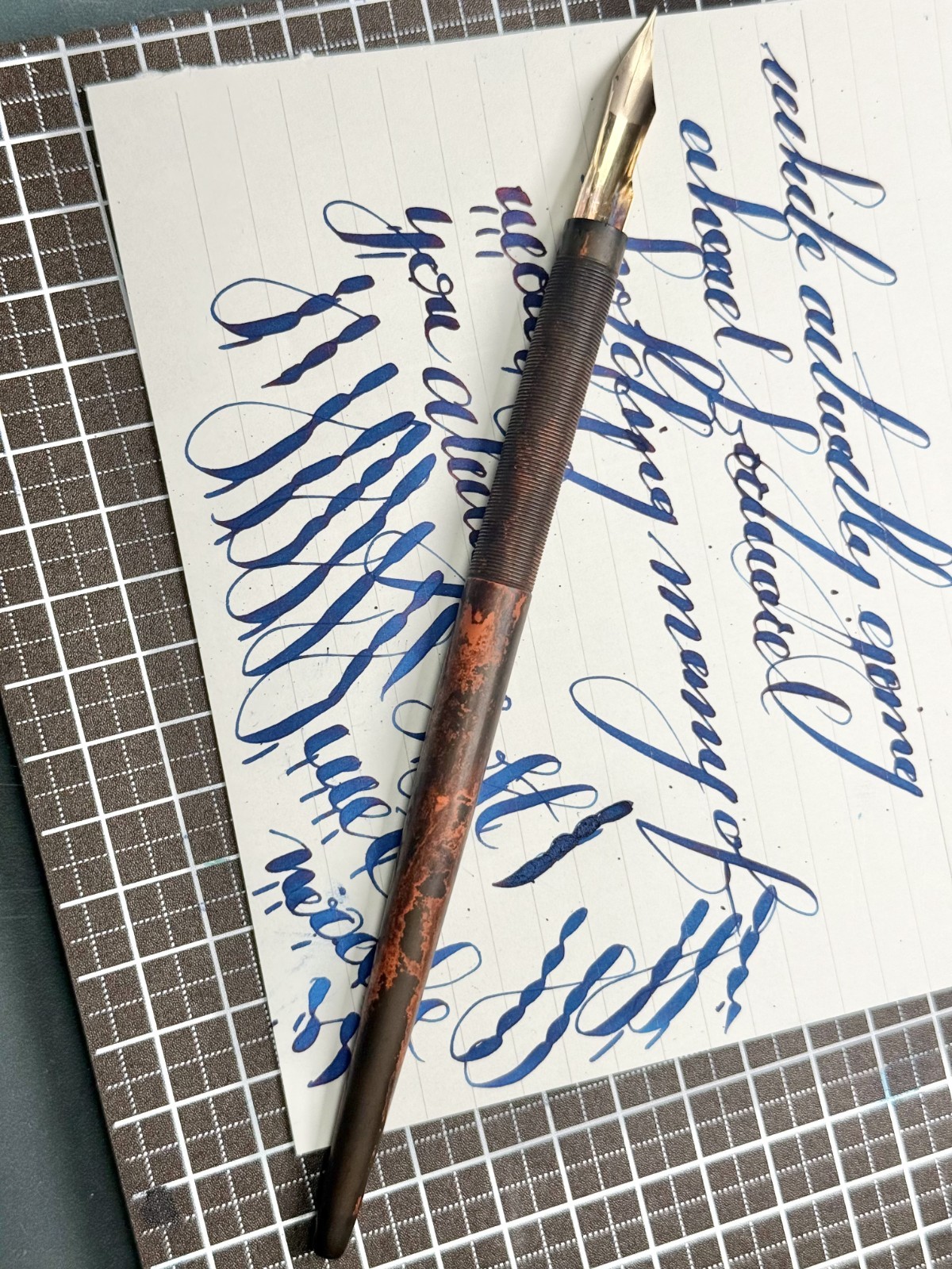 XXF EDWARD TODD #7 HUGE soft WET NOODLE dip nib (video)