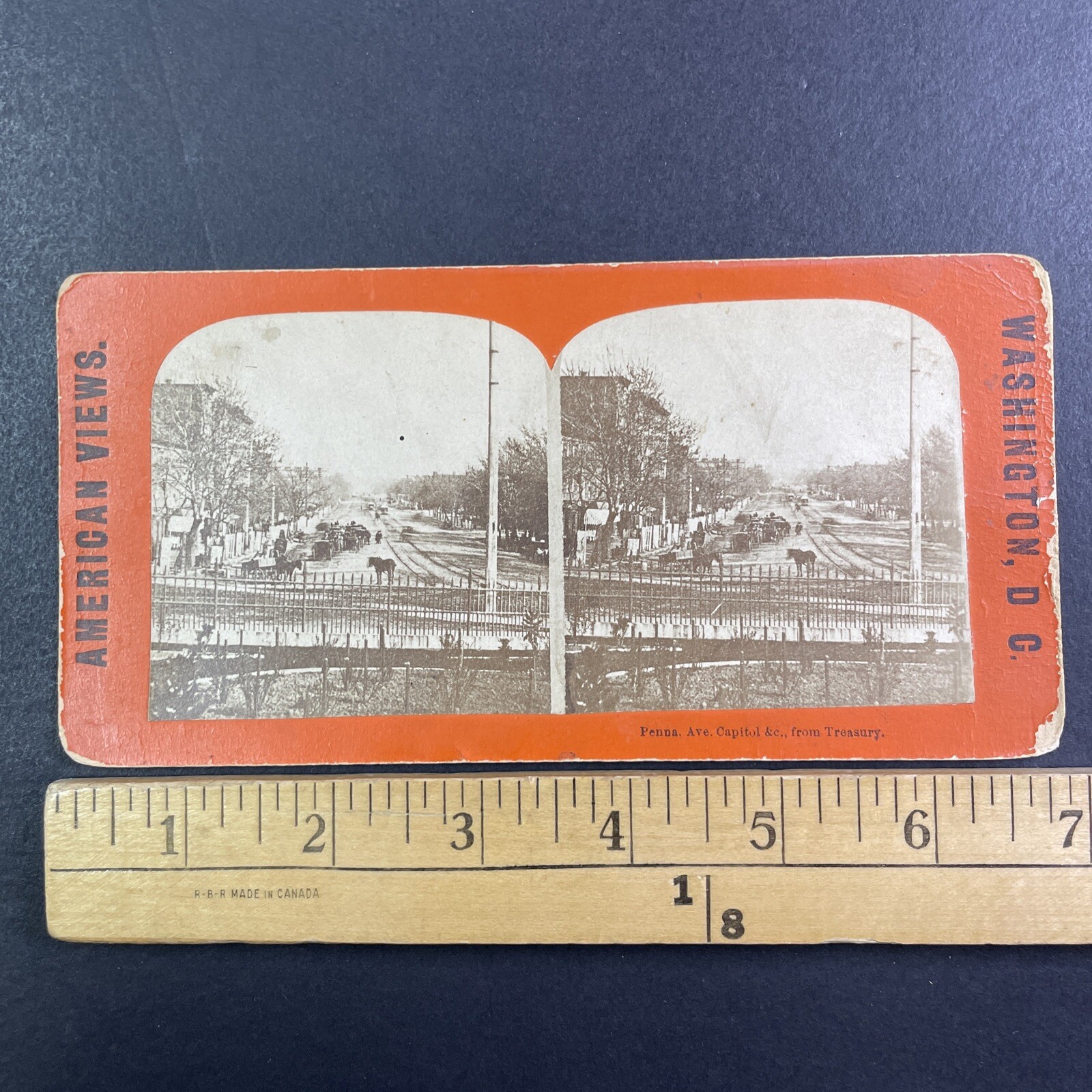 Washington D.C. Stereoview Pennsylvania Avenue Capitol American Views c1870s Washington D.C. Stereoview Pennsylvania Avenue Capitol American Views c1870s