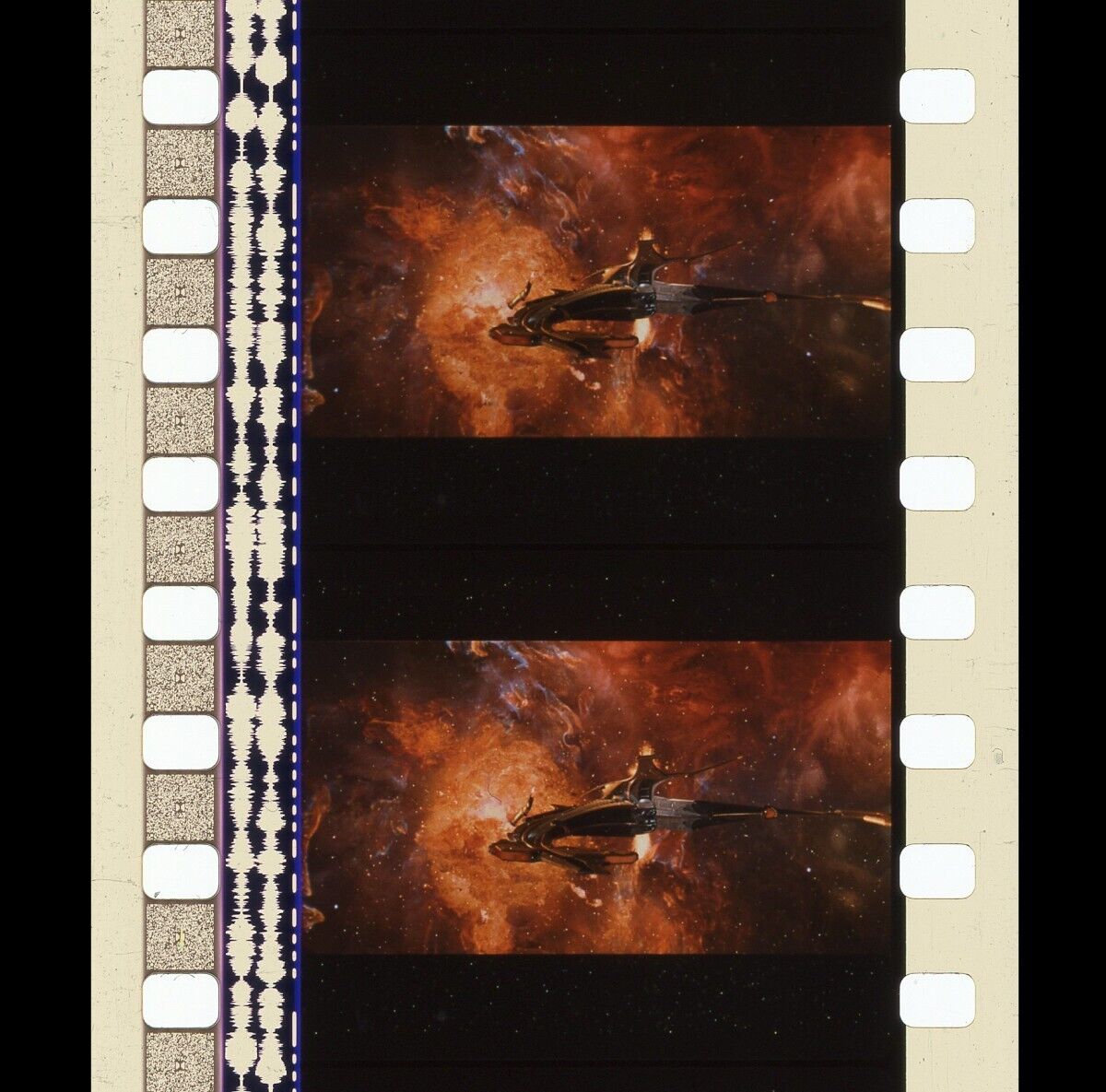 Star Trek: Insurrection - Son\'a ship in nebula - 35mm 5 Cell Film Strip FL013