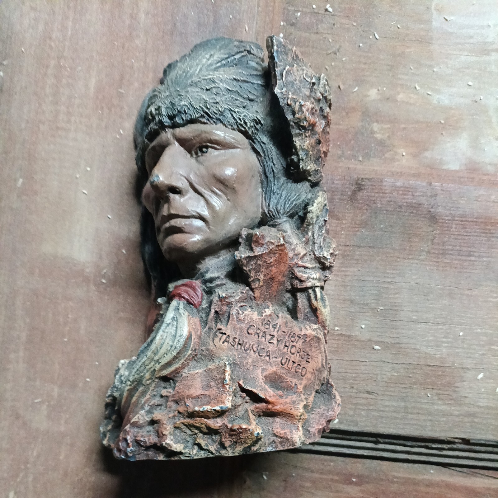 Crazy Horse Bust 1841 - 1877, Chief, Indian, Native American, Tashunca - Uitco