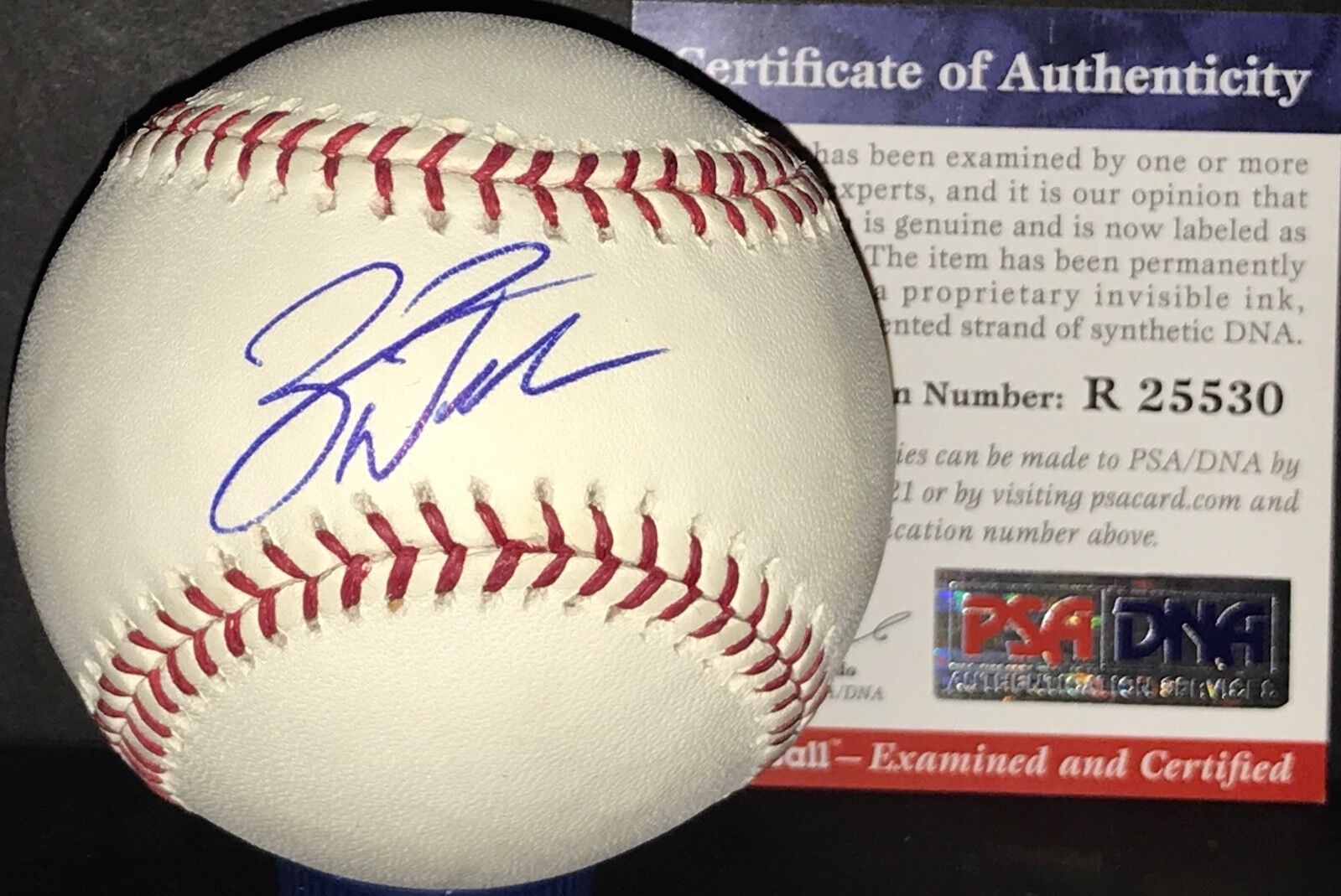 Zack Wheeler Phillies Mets PSA DNA ROOKIE COA Autographed Signed Baseball B