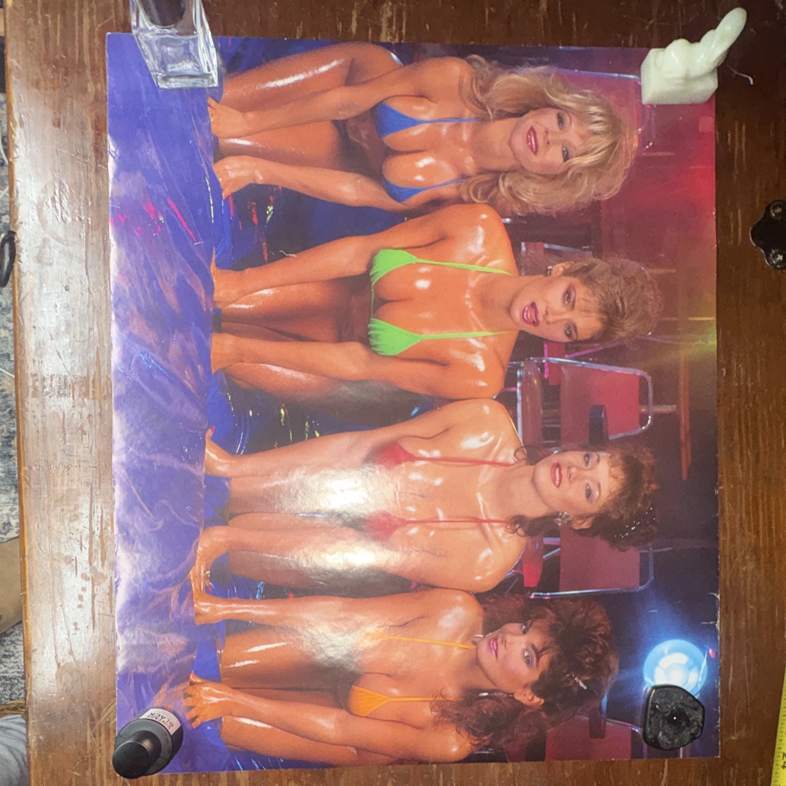 Vintage Bikini Girls Poolside Pinup Poster 21.5x18 Colorful Swimwear Glamour Vintage Bikini Girls Poolside Pinup Poster 21.5x18 Colorful Swimwear Glamour