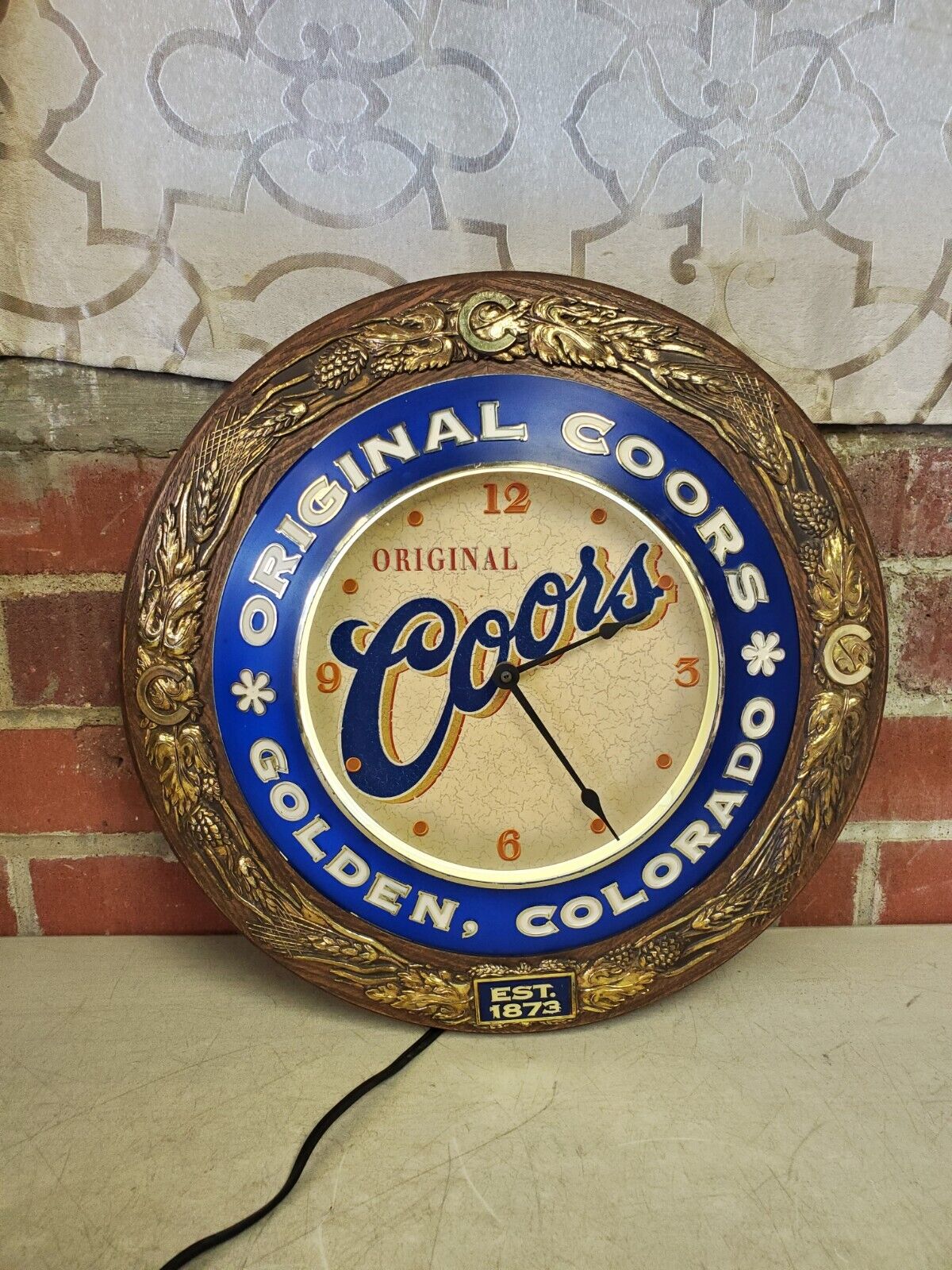 Vintage Coors Original Light-Up Clock RARE